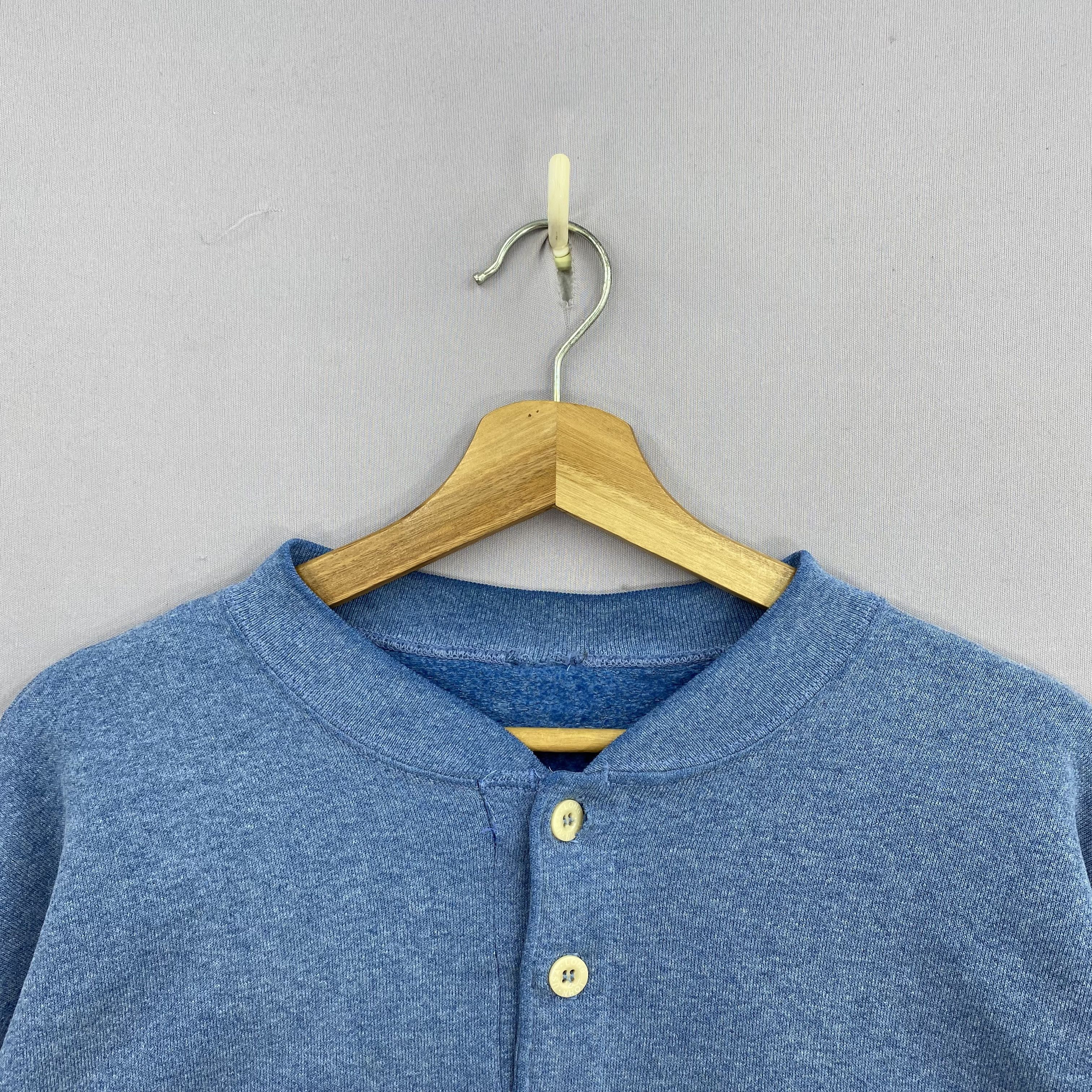 Vintage Vintage 70s Long John USA Henley Sweatshirt V-Neck Pullover Size US L / EU 52-54 / 3 - 7 Thumbnail