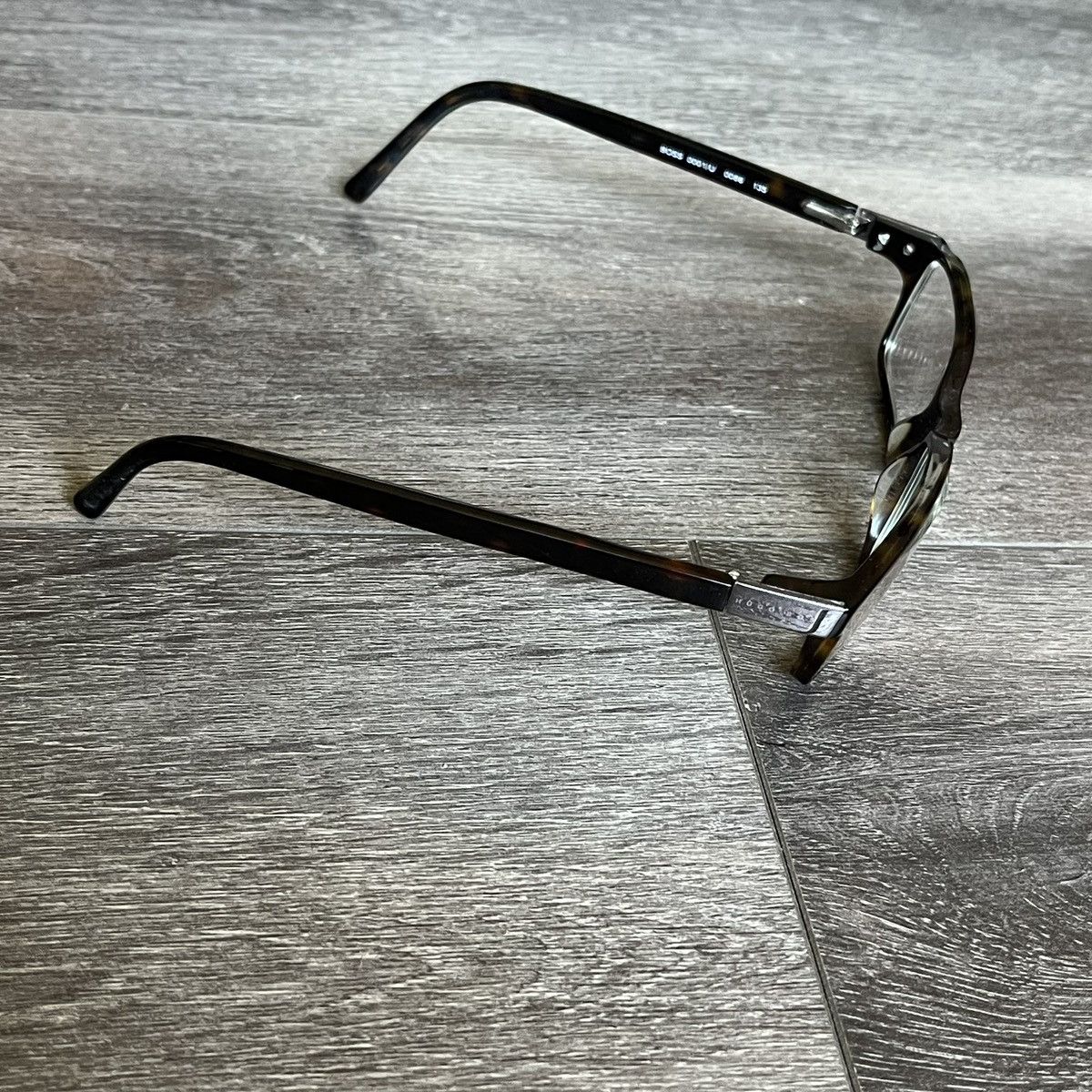 Hugo Boss Hugo Boss Eyeglasses Rectangle Frames Brown Tortoise Havana Size ONE SIZE - 3 Thumbnail