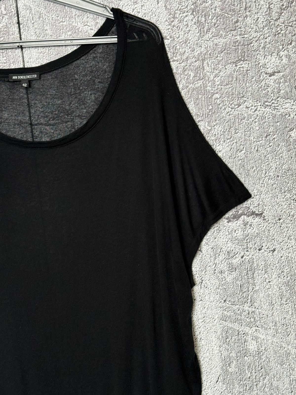 Ann Demeulemeester Ann Demeulemeester Avant-Garde Sheer Top Asymmetric Modal Size L / US 10 / IT 46 - 5 Thumbnail