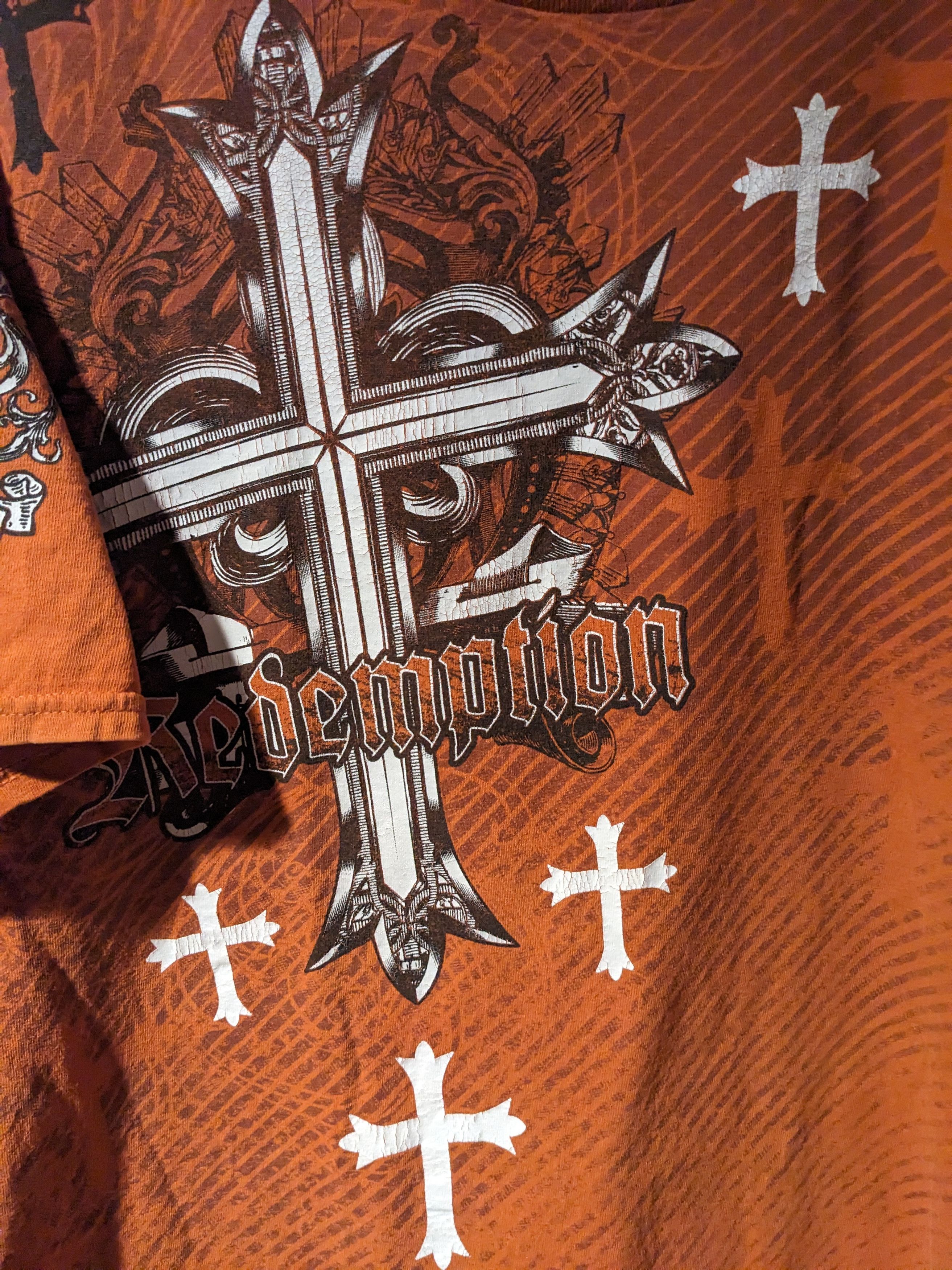 Other Vintage Y2K MMA Elite Affliction Inspired Fighting T-Shirt Size US XL / EU 56 / 4 - 2 Thumbnail