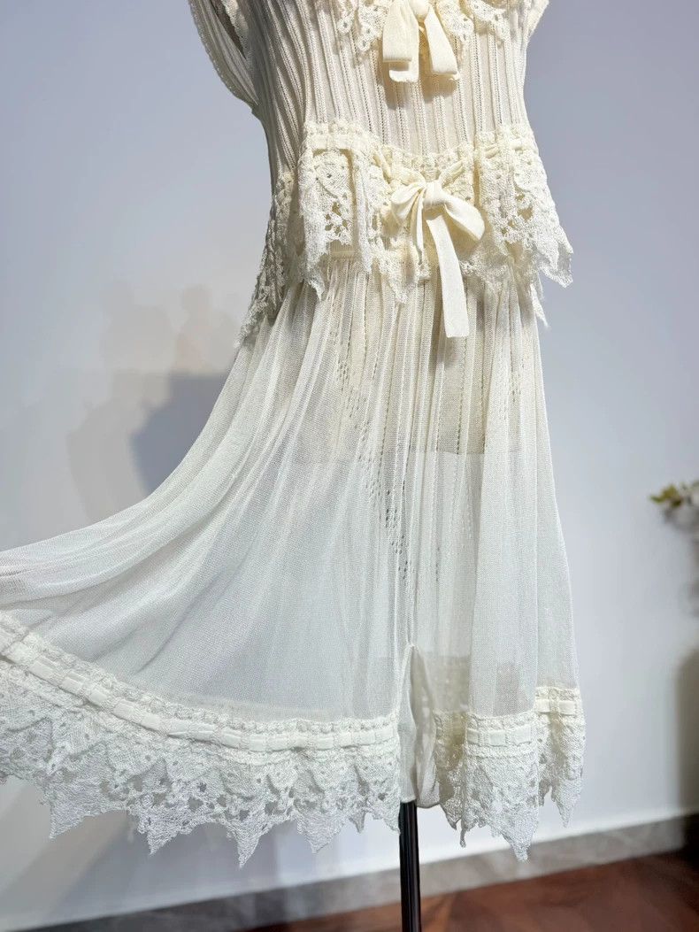 Vivienne Westwood Vivienne Westwood White perspective hook lace pants set Size M / US 6-8 / IT 42-44 - 6 Thumbnail