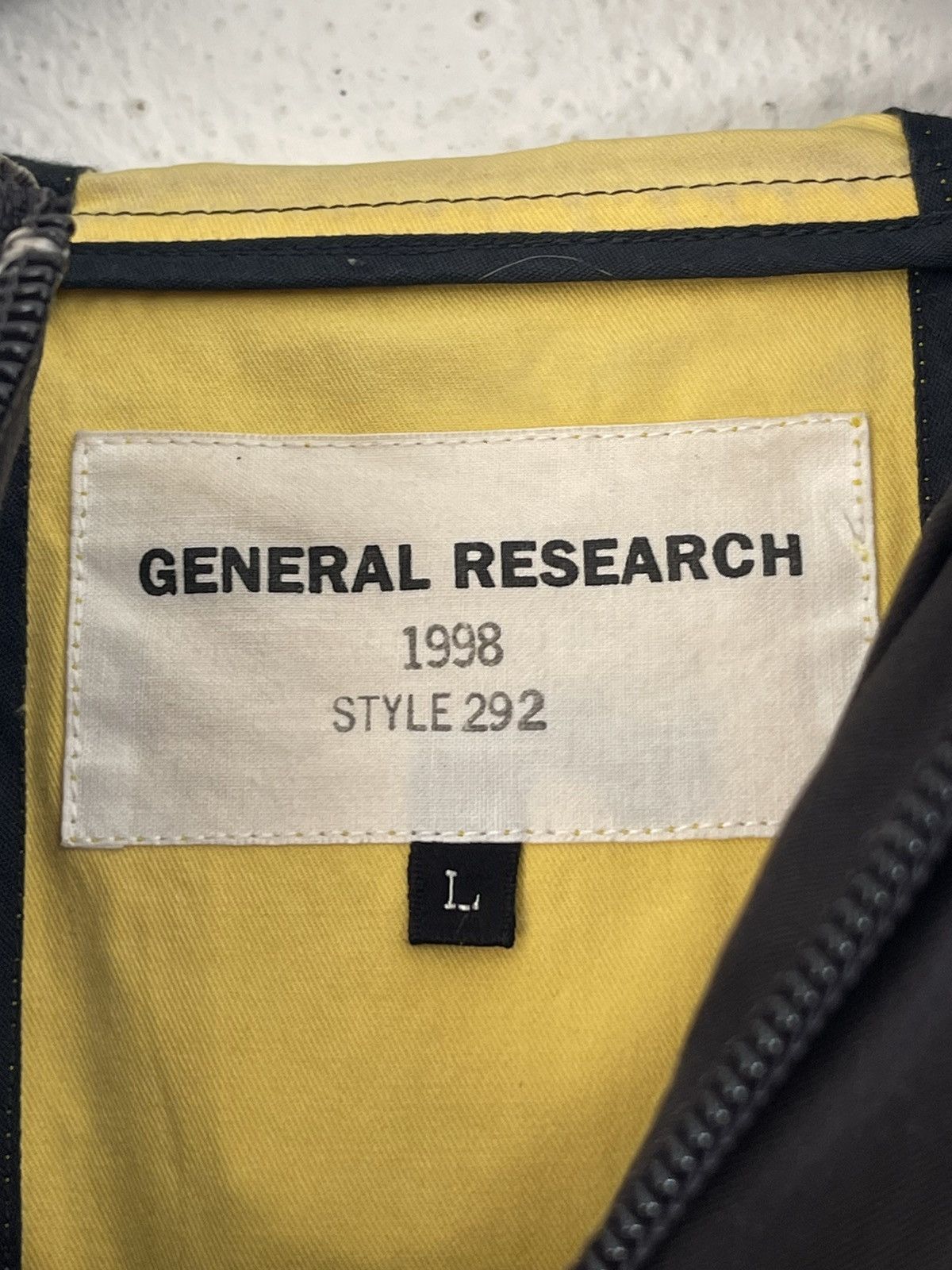 General Research 1998 General Research Anorak Parka “Parasite” Yellow Line Size US L / EU 52-54 / 3 - 13 Thumbnail
