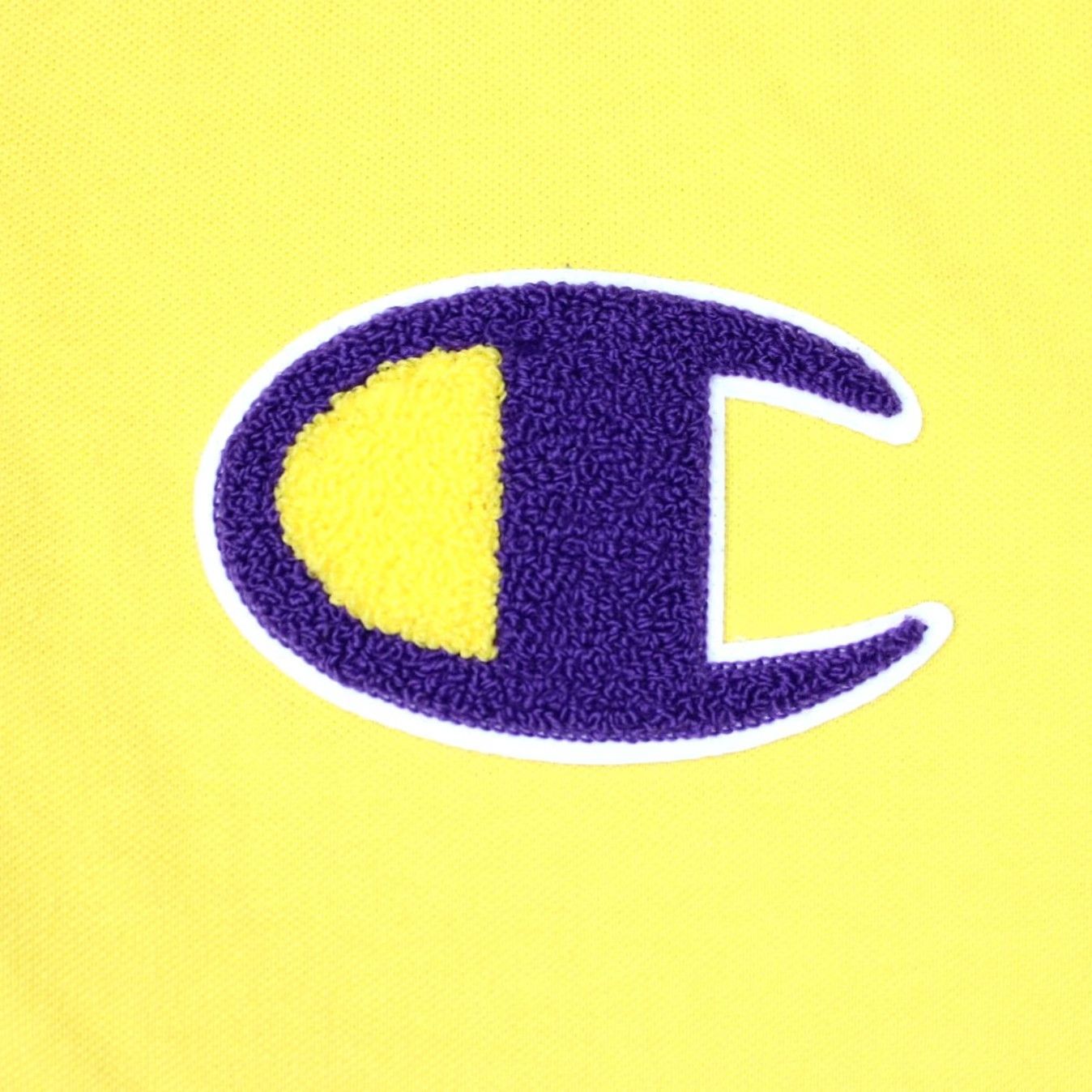Champion Champion Polo Shirt Men Large Yellow/Purple Embroidered S/S 100% Cotton Golf Casual NWT Size US L / EU 52-54 / 3 - 5 Thumbnail
