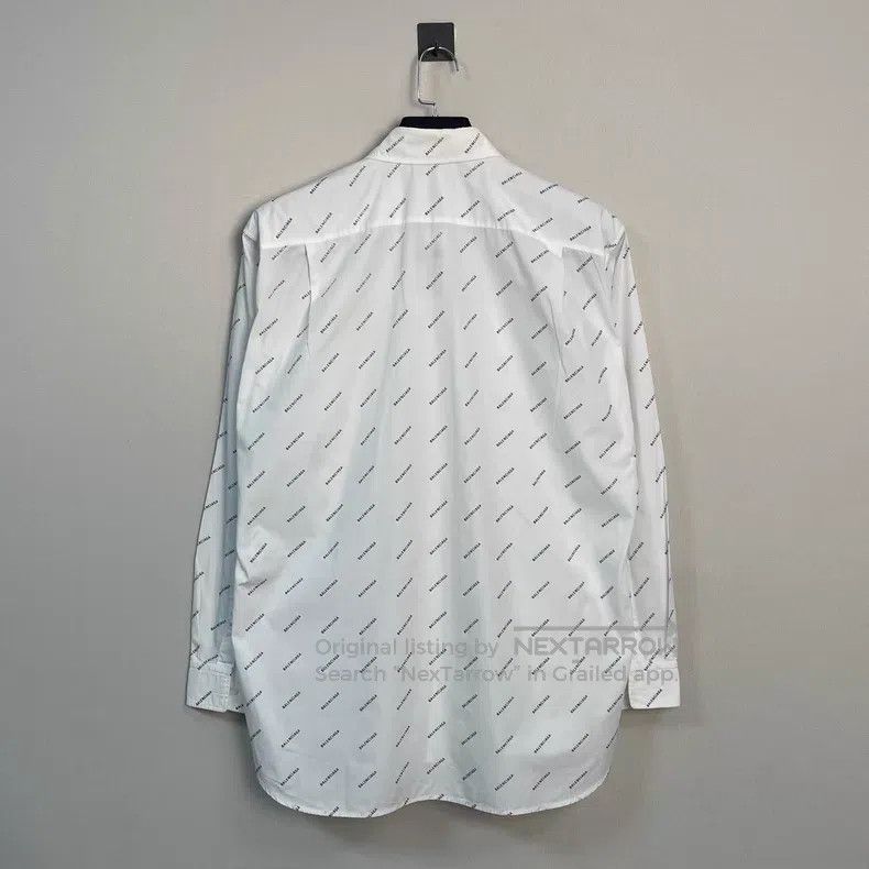 Balenciaga Balenciaga size 37 Bullet Screen Full-Print Long Sleeve Sh Size US S / EU 44-46 / 1 - 2 Thumbnail