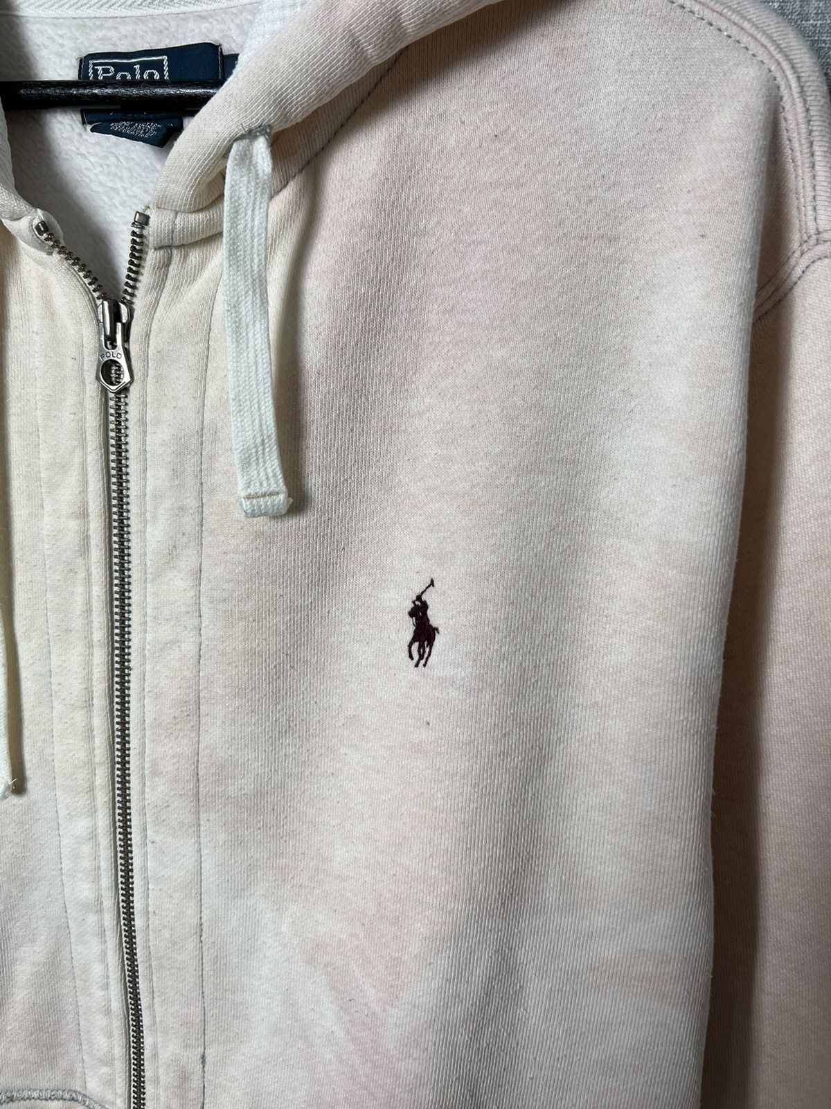 Handmade × Polo Ralph Lauren × Vintage Vintage Polo Ralph Lauren Custom Zip Up Hoodie Pony Logo Size US XXL / EU 58 / 5 - 3 Thumbnail