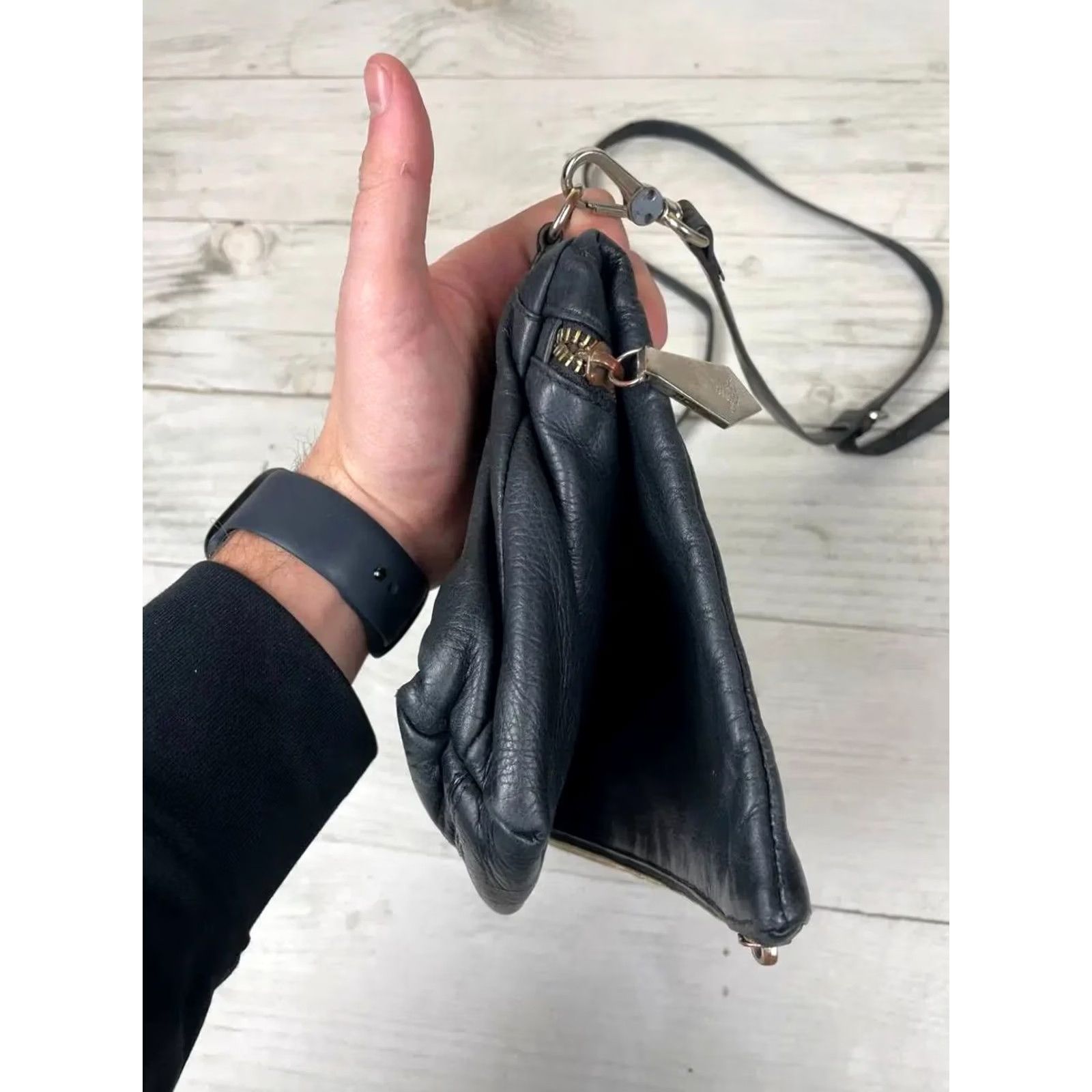 Vivienne Westwood Vivienne Westwood Shoulder Bag Black Leather Women's Logo Orb 18/28/7cm Vintage: No Size ONE SIZE - 7 Thumbnail