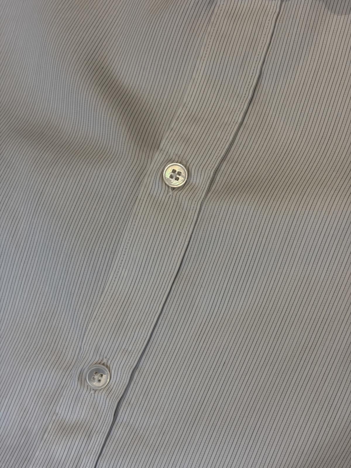 Louis Vuitton Louis Vuitton White Pinstripe Shirt Size US M / EU 48-50 / 2 - 6 Thumbnail