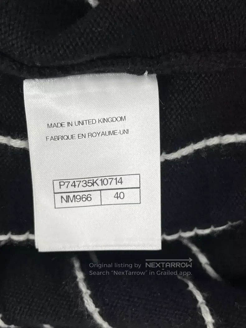 Chanel Chanel 23P black striped cashmere cardigan jacket Size S / US 4 / IT 40 - 5 Thumbnail
