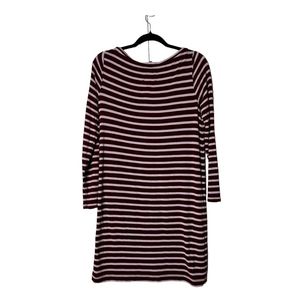 Designer Lou & Grey l Maroon & Pink Tee Dress Medium Size M / US 6-8 / IT 42-44 - 3 Thumbnail