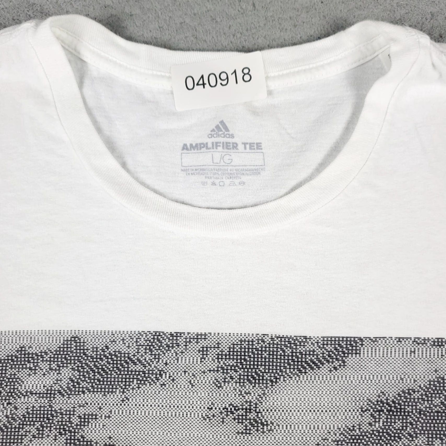 Adidas Adidas T-Shirt Men's Large White Logo Graphic Casual Short Sleeve Size US L / EU 52-54 / 3 - 3 Thumbnail