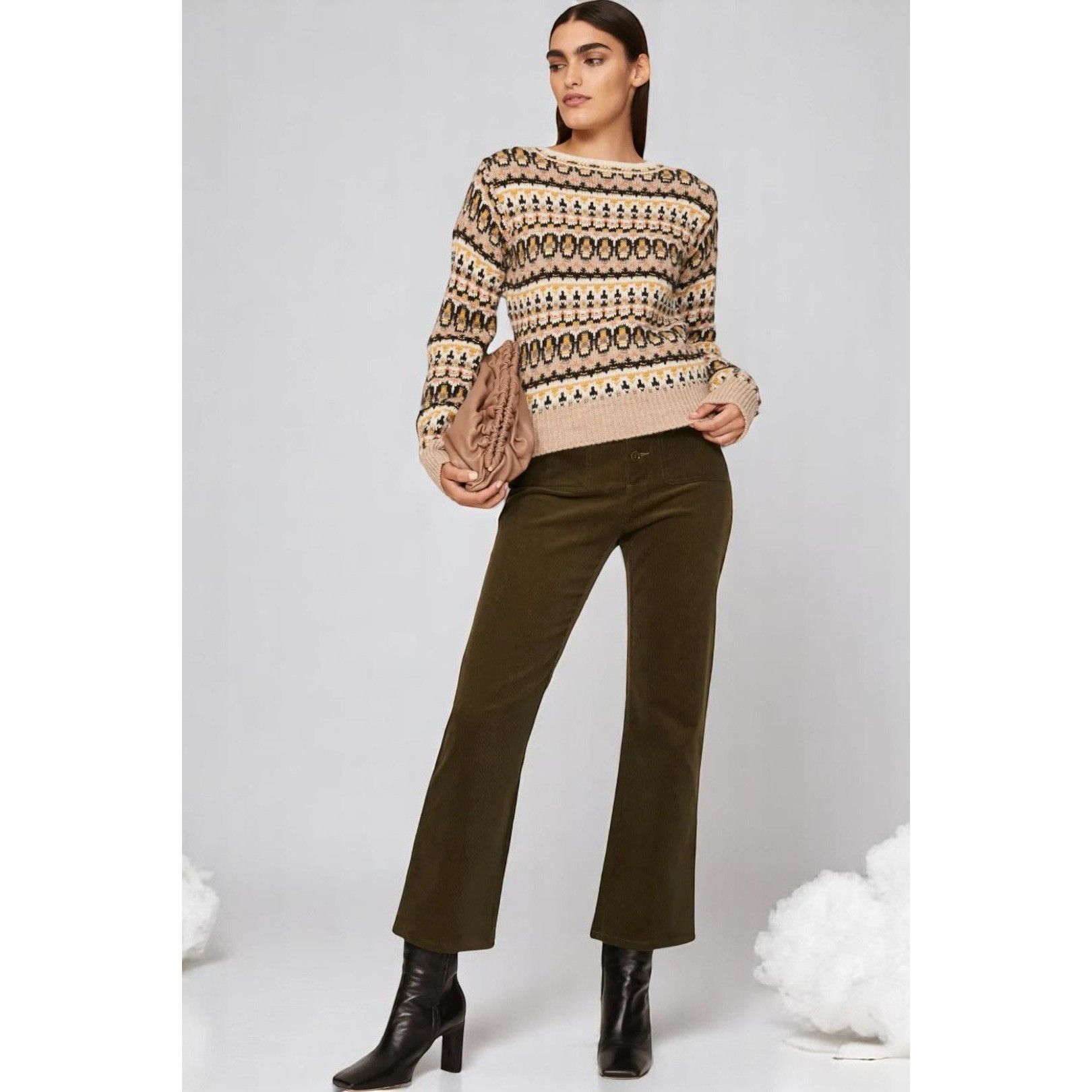 Vanessa Bruno Vanessa Bruno Alpaca Ventura Fair Isle Wool Sweater Small Size S / US 4 / IT 40 - 6 Thumbnail