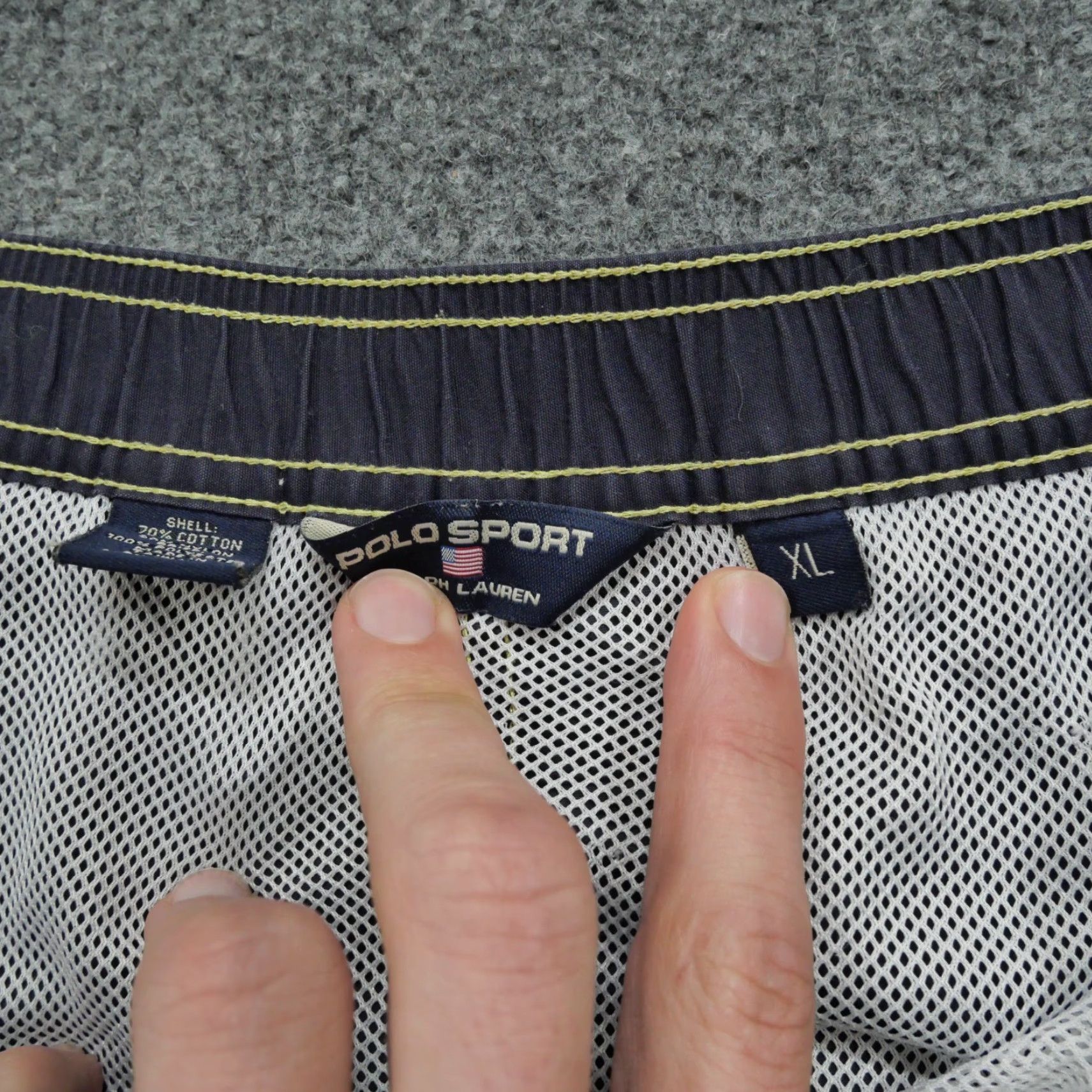 Ralph Lauren VINTAGE Ralph Lauren Swim Trunks Mens XL Blue Yellow Shorts Polo Liner Y2K Size US XL / EU 56 / 4 - 6 Thumbnail