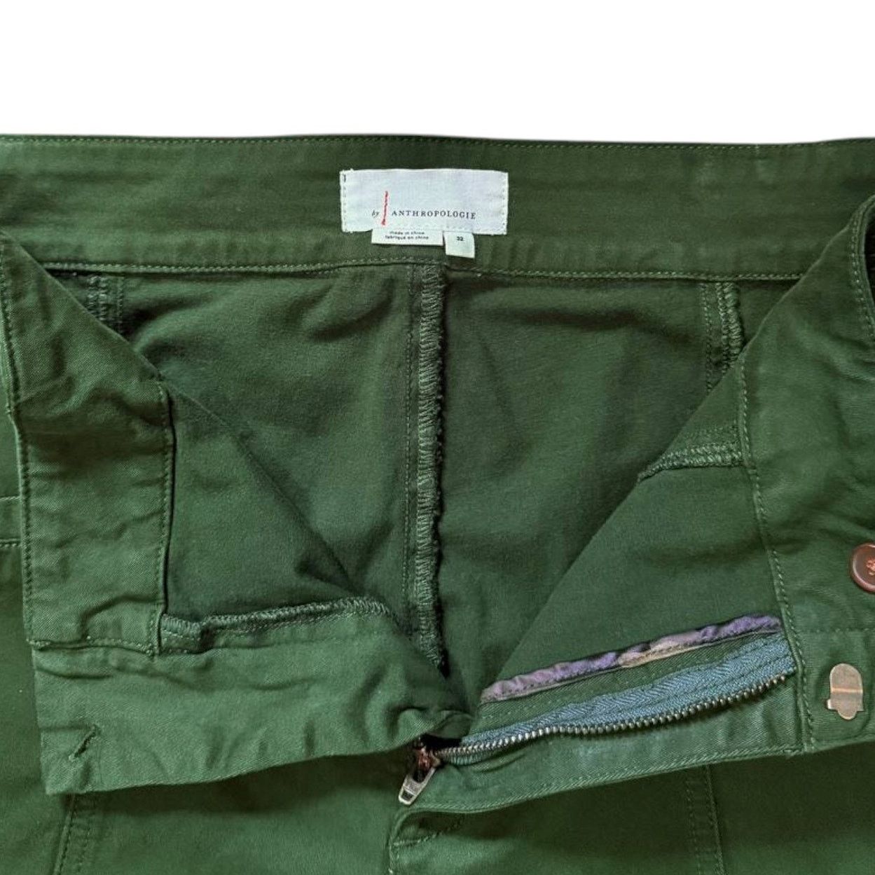 Anthropologie Anthropologie Green Pants | Size 32 Size 36" / US 14 / IT 50 - 3 Thumbnail