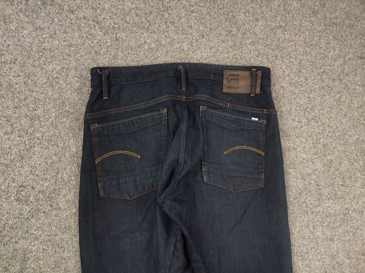 G-Star G-Star Raw Scutar 3-D Slim Tapered Dark Denim Jeans Vintage Size US 33 - 10 Thumbnail