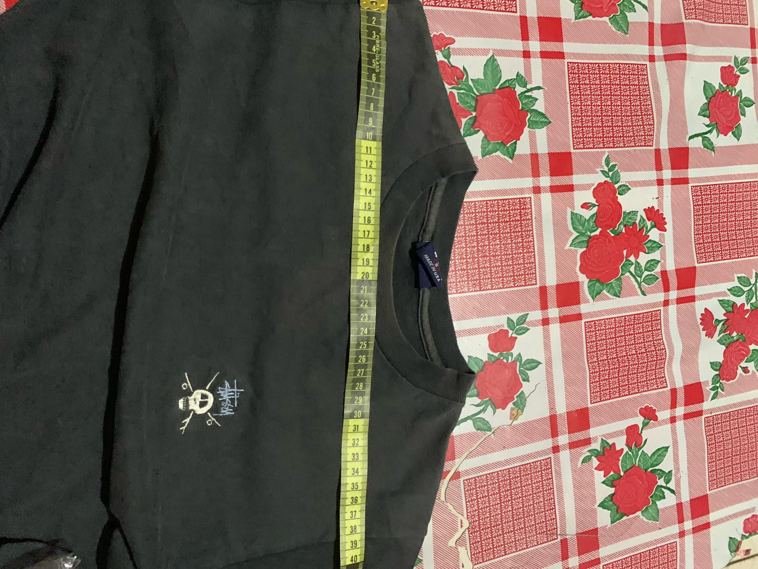 Vintage 90s Stussy skull Logo Made USA single stich skateboarding Size US S / EU 44-46 / 1 - 8 Thumbnail