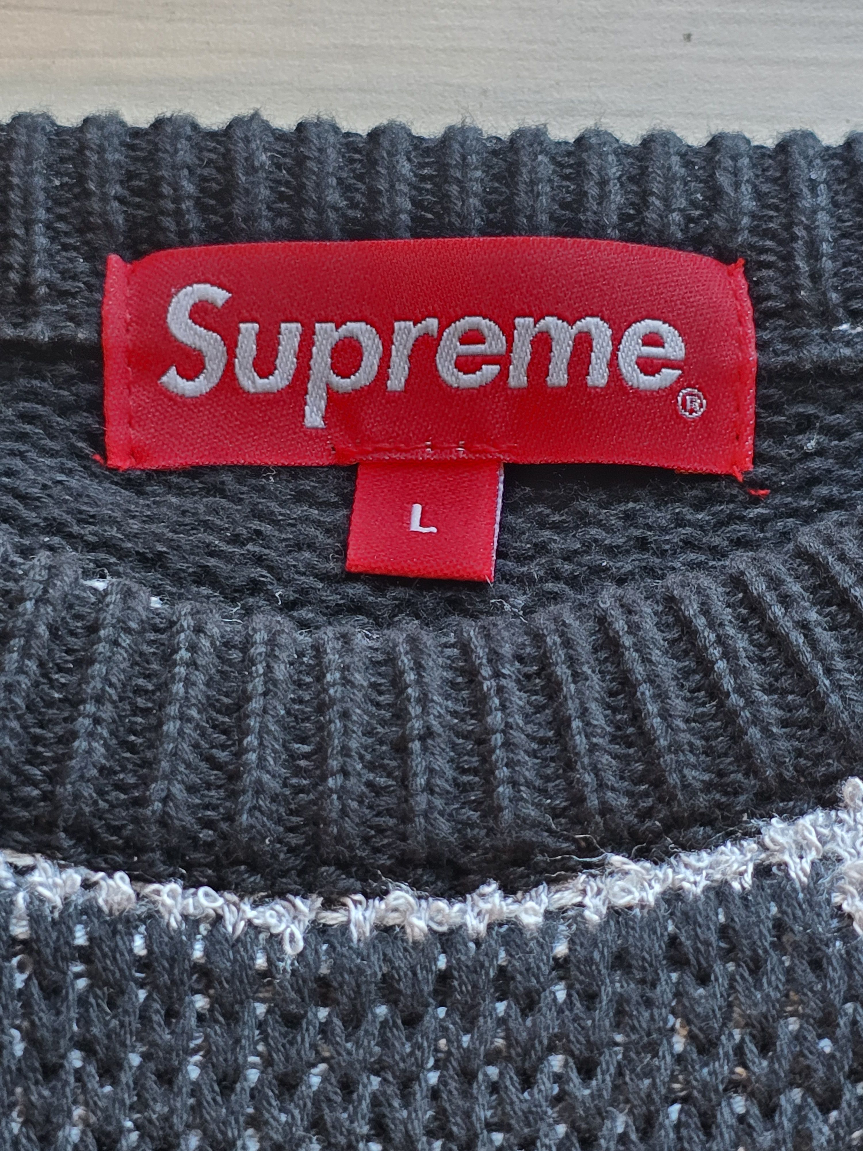 Supreme Supreme Chenille Logo Sweater Size US L / EU 52-54 / 3 - 9 Thumbnail