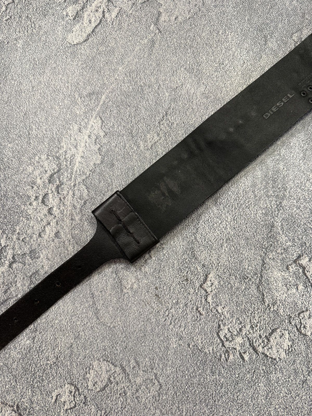 Diesel Vintage Y2K Diesel Belt Leather Metal Logo Japanese Size ONE SIZE - 7 Thumbnail