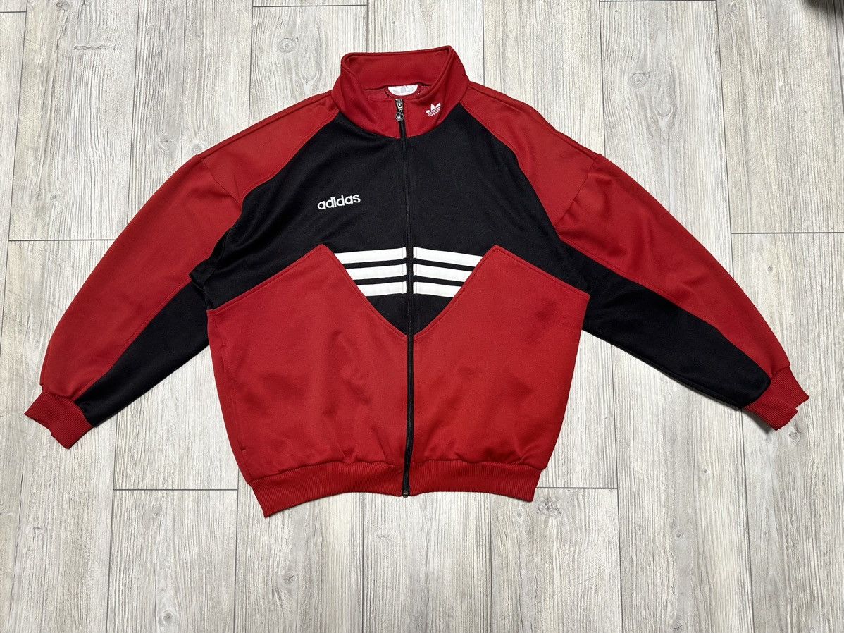 Vintage Vintage Adidas Track Jacket 90s Drill Y2K Size US M / EU 48-50 / 2 - 1 Thumbnail