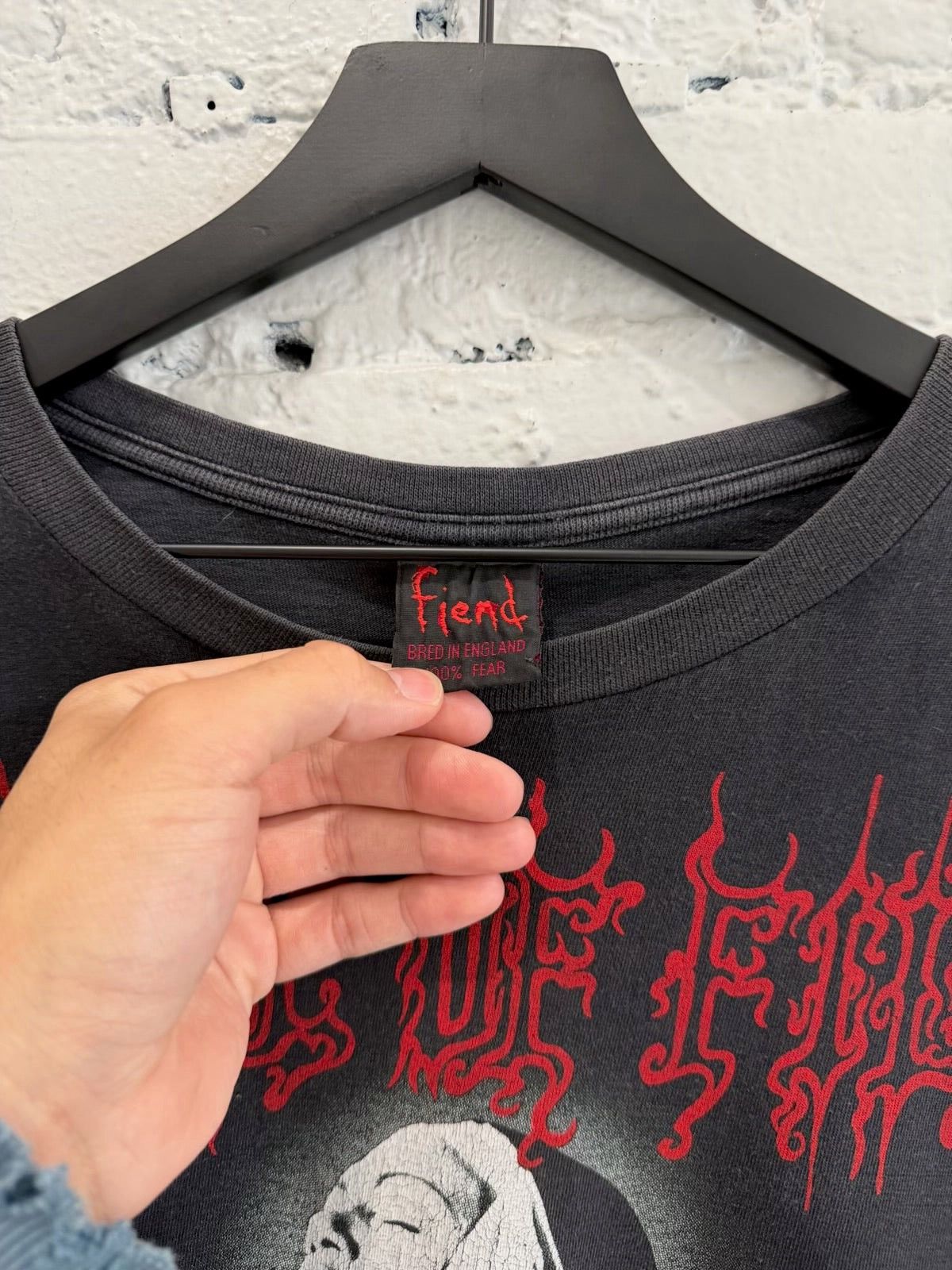 Vintage 1995 CRADLE OF FILTH ‘VESTAL MASTURBATION’ EURO TOUR L/S TEE Size US XL / EU 56 / 4 - 4 Thumbnail
