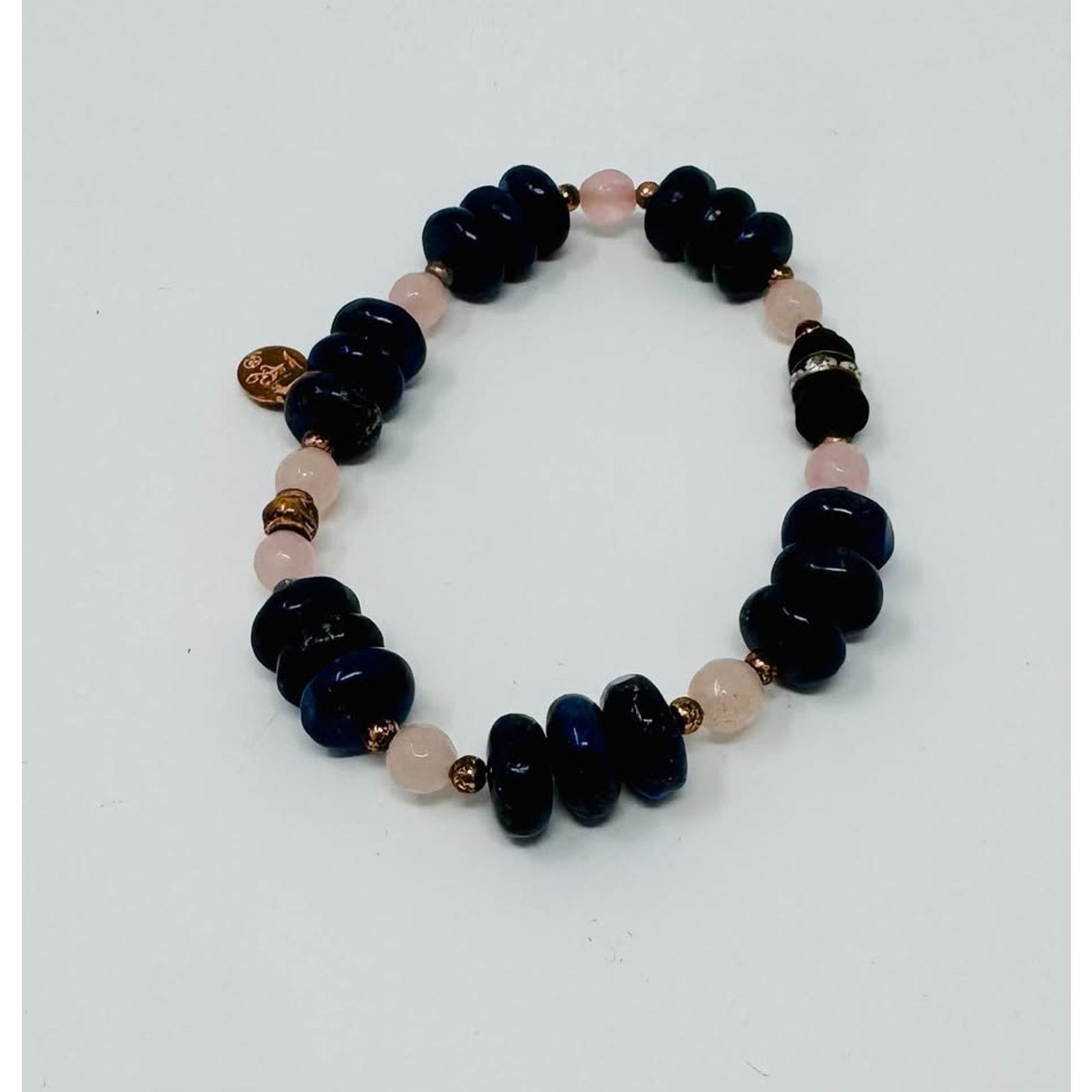 Other Rose quartz and blue tiger eye bracelet Size ONE SIZE - 1 Thumbnail