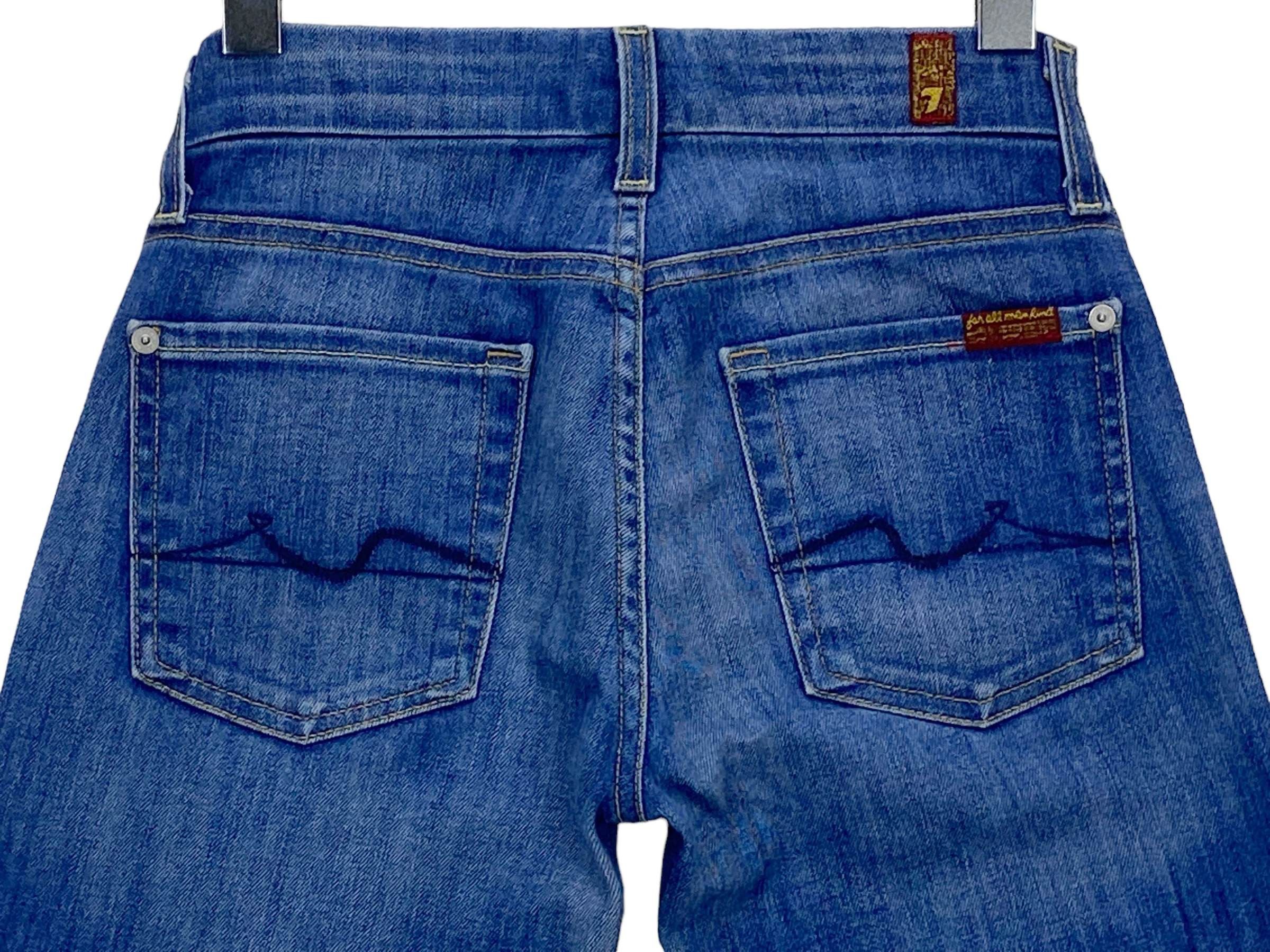 7 For All Mankind × Japanese Brand 7 for all mankind Flare Jeans Size 23" - 6 Thumbnail
