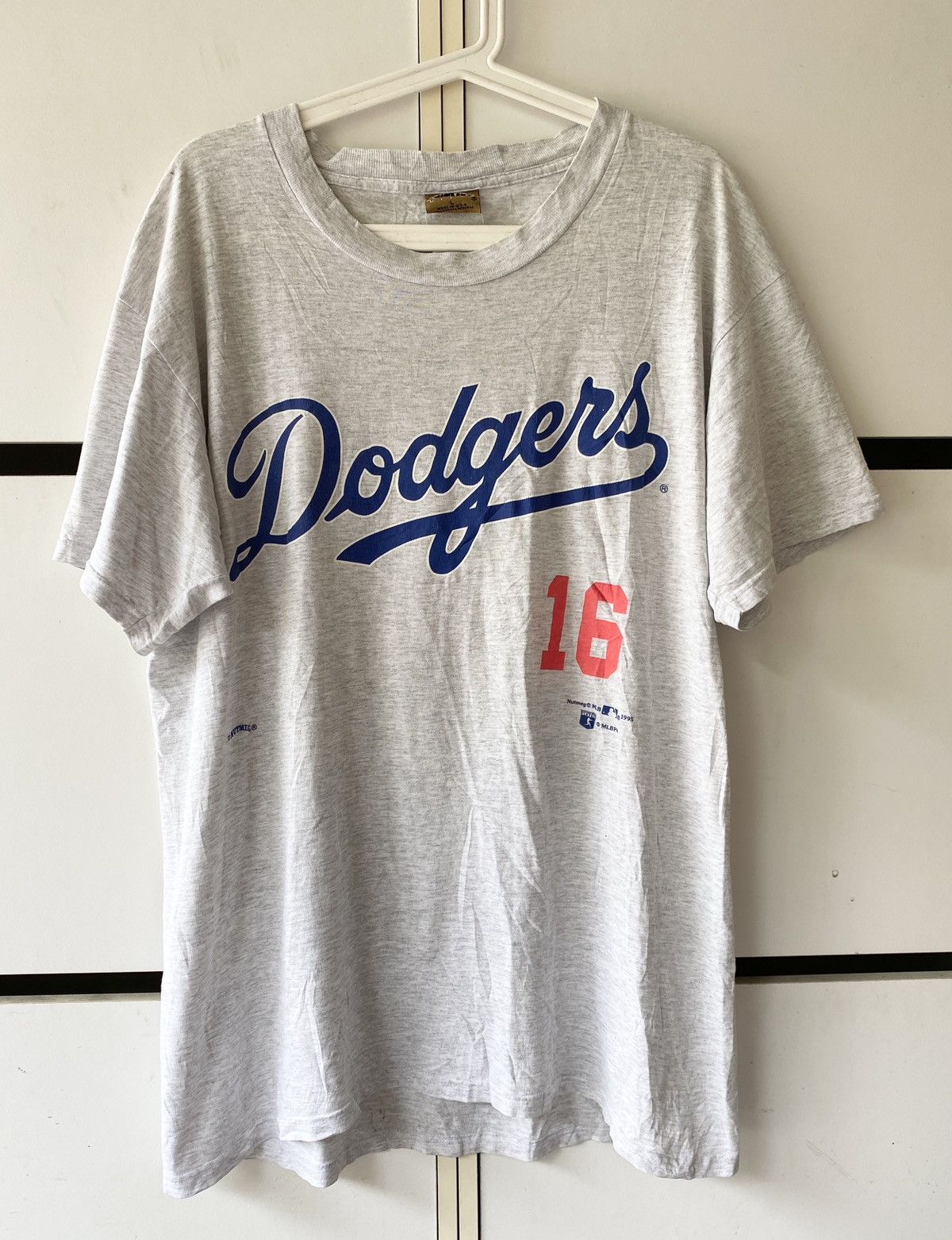 MLB VINTAGE 1995 MLB DODGERS NO16 NOMO T SHIRT Size US L / EU 52-54 / 3 - 1 Thumbnail