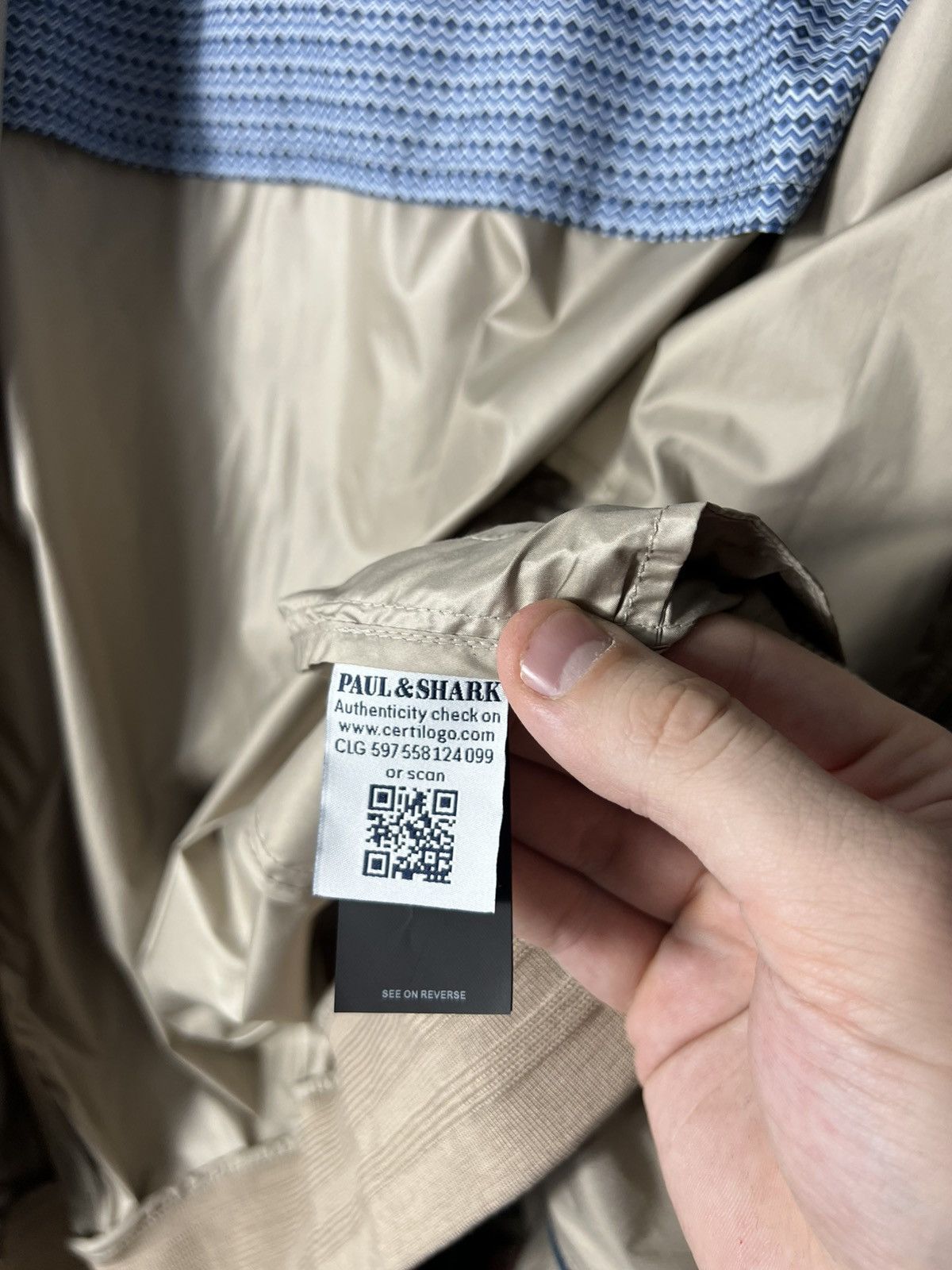 Paul & Shark Paul & Shark Yachting Bomber Beige Jacket – Size XL Rare Size US XL / EU 56 / 4 - 12 Thumbnail