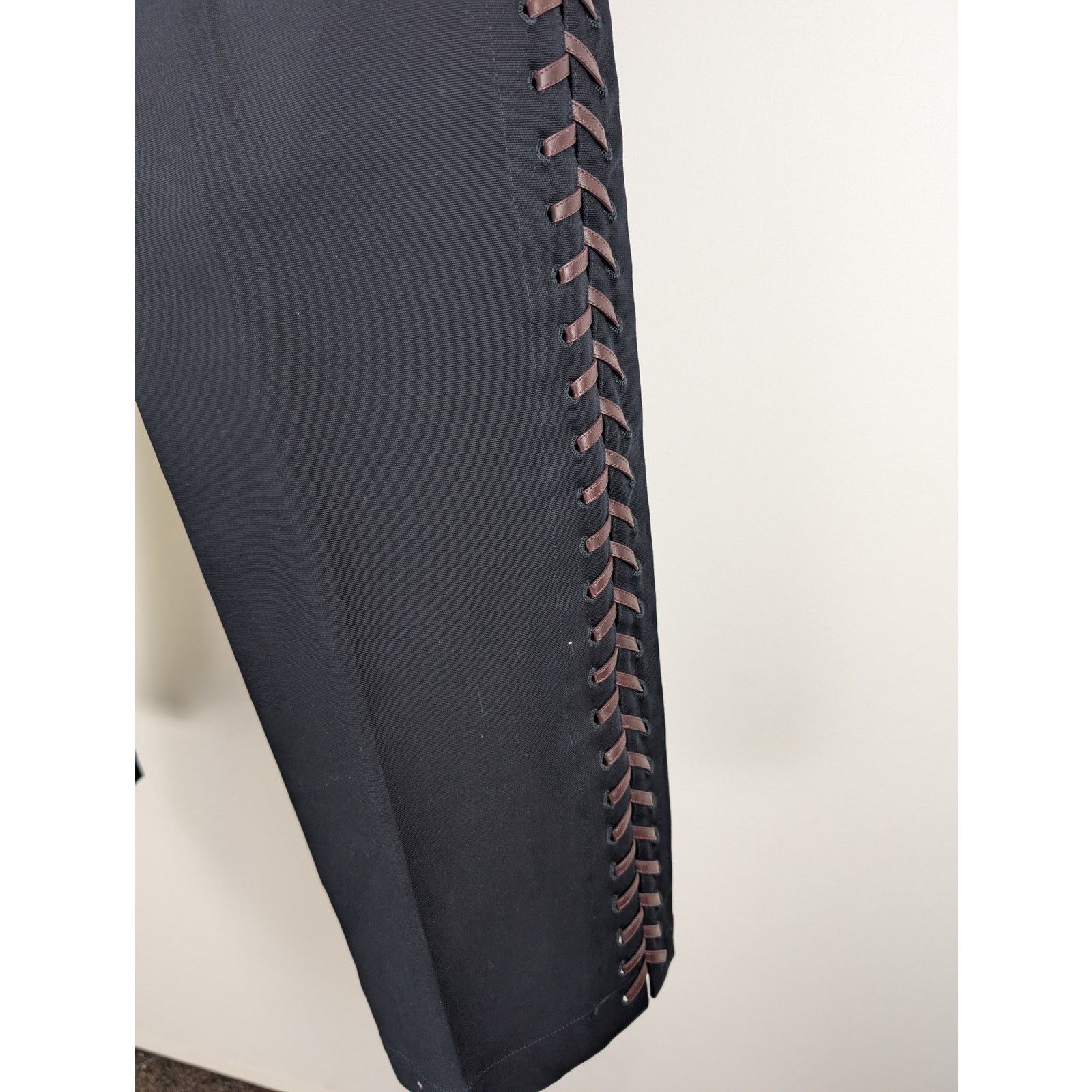 Bottega Veneta o1rshd1 Double Cotton Canvas Trousers in Space Black Size US 34 / EU 50 - 9 Thumbnail