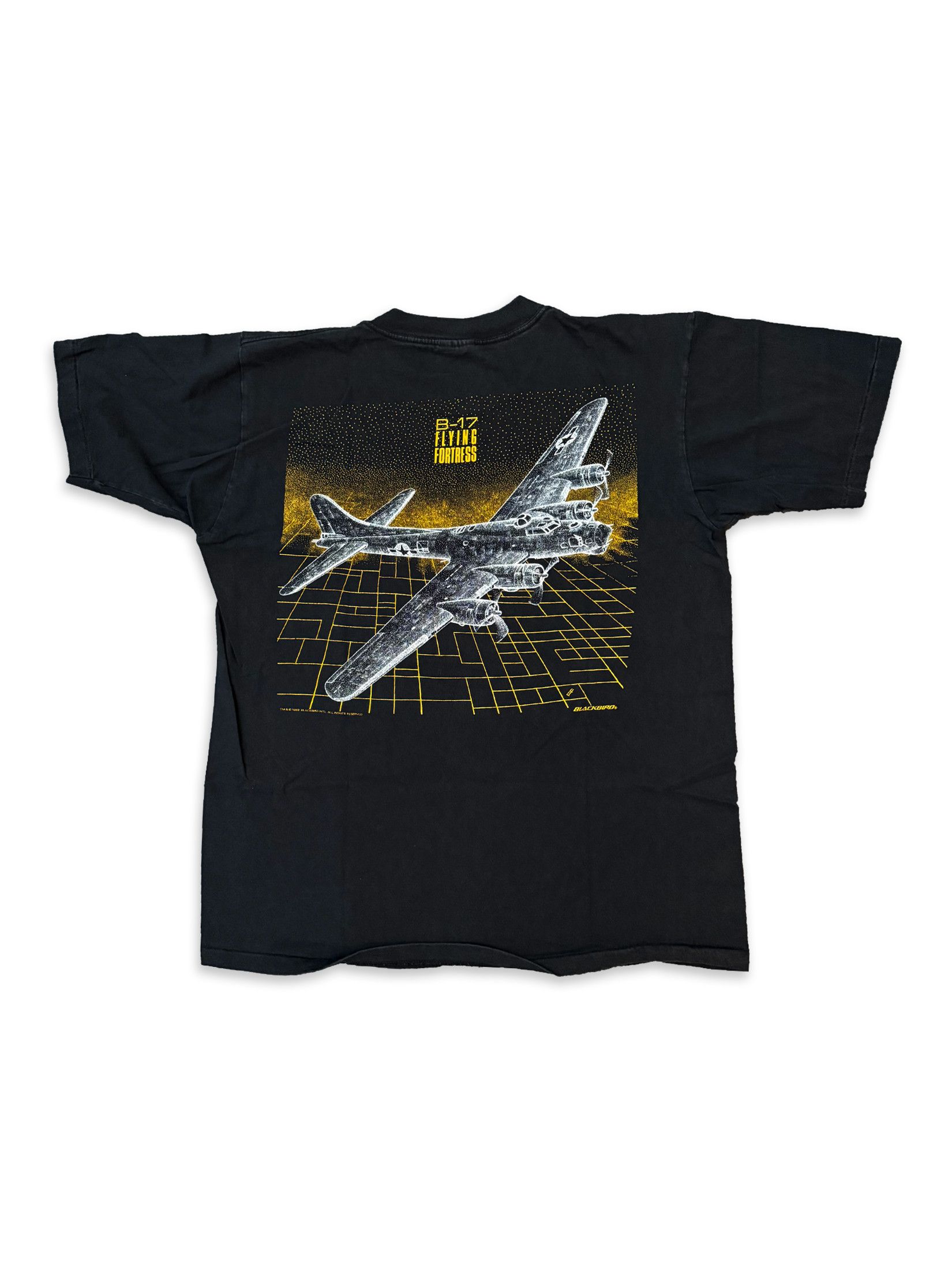 Vintage 1989 Blackbird B-17 Flying Fortress Tee Size US XL / EU 56 / 4 - 1 Thumbnail