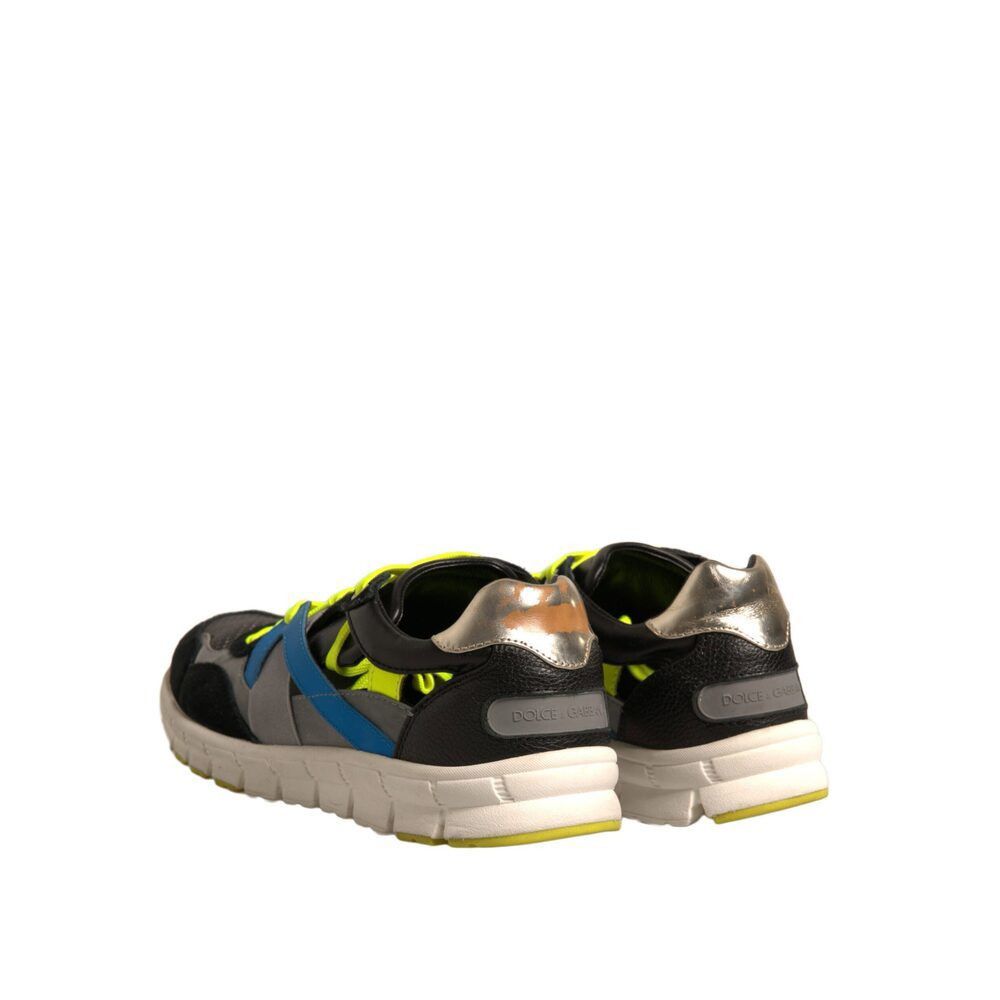 Dolce & Gabbana Dolce & Gabbana Multicolor Suede Low Top Sneakers Shoes Size US 6.5 / EU 39-40 - 5 Thumbnail