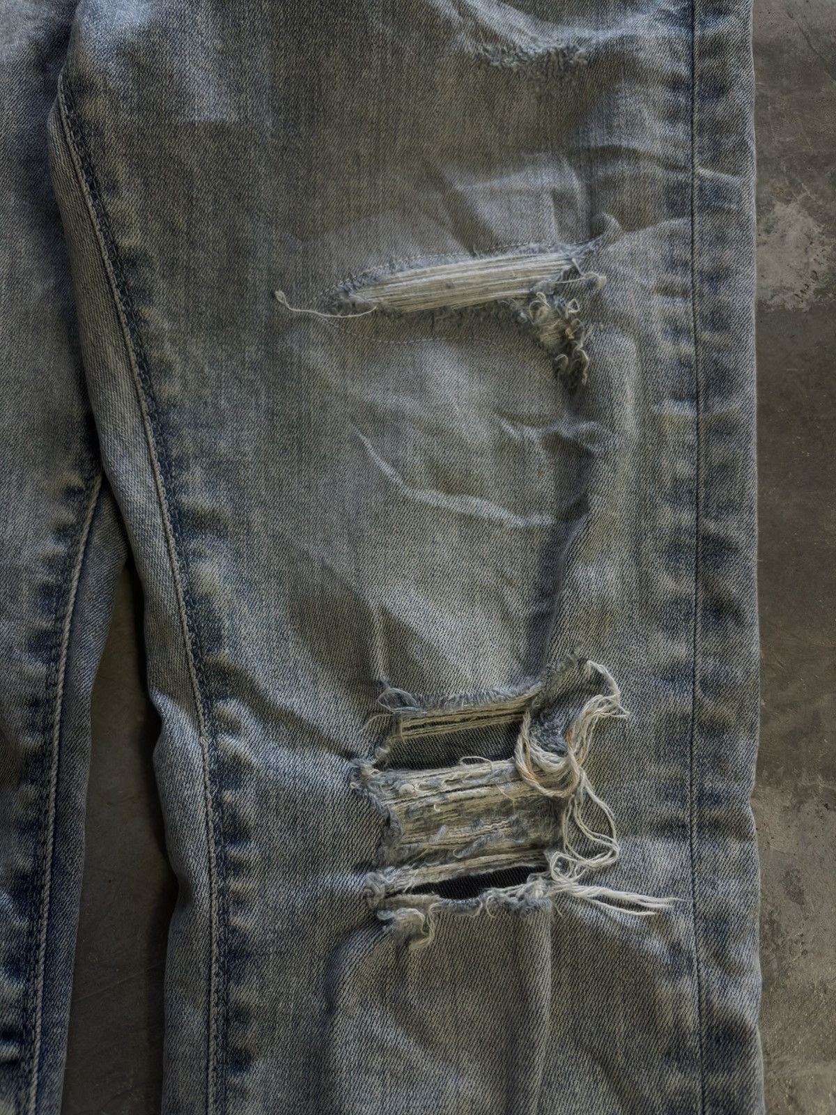 GOSTAR DE FUGA GOSTAR DE FUGA skinny slim distressed japanese jeans punk Size US 33 - 12 Thumbnail