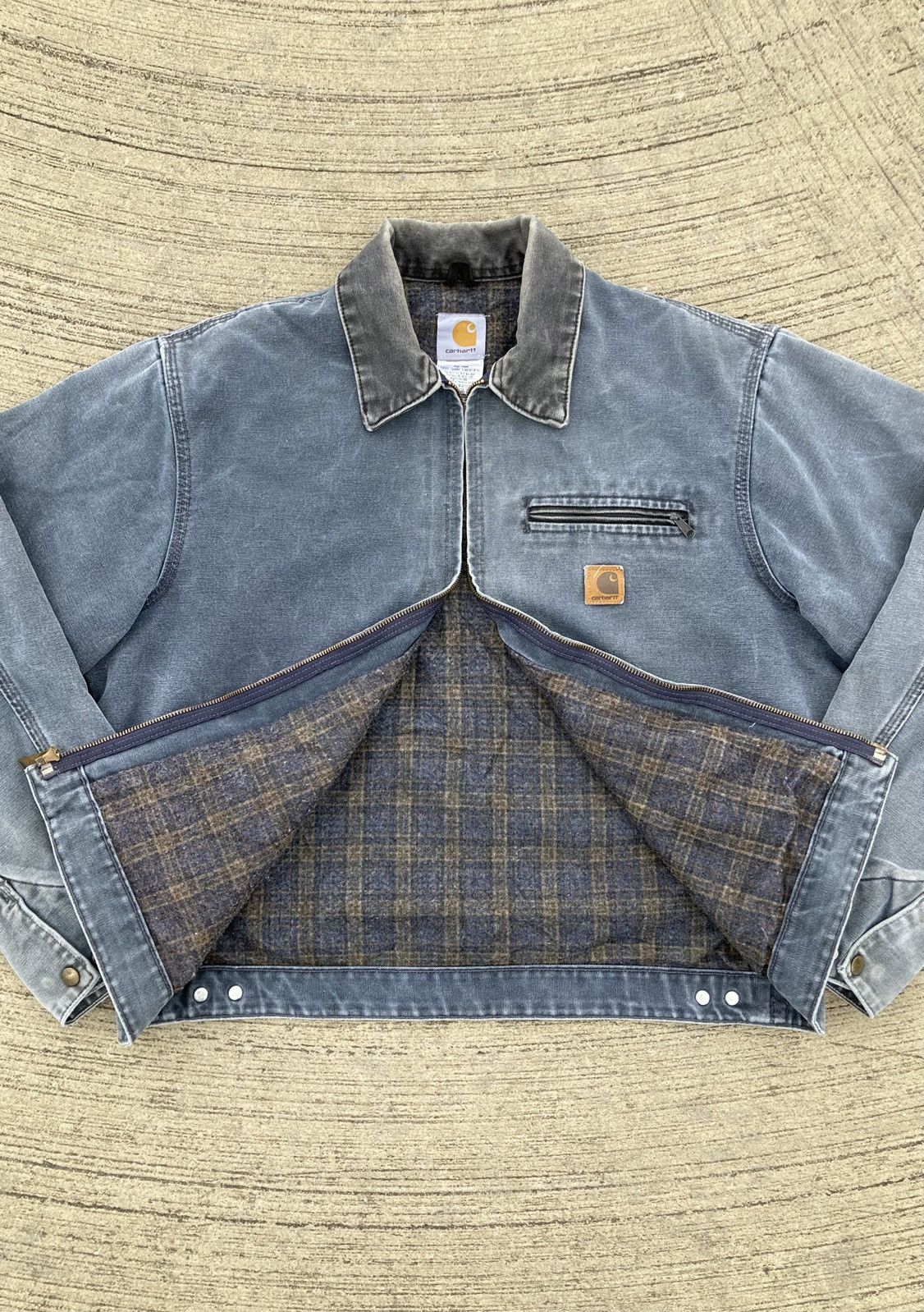 Carhartt Petrol Detroit Jacket Grey Cahartt Detroit Jacket J97 PTL Size US L / EU 52-54 / 3 - 4 Thumbnail