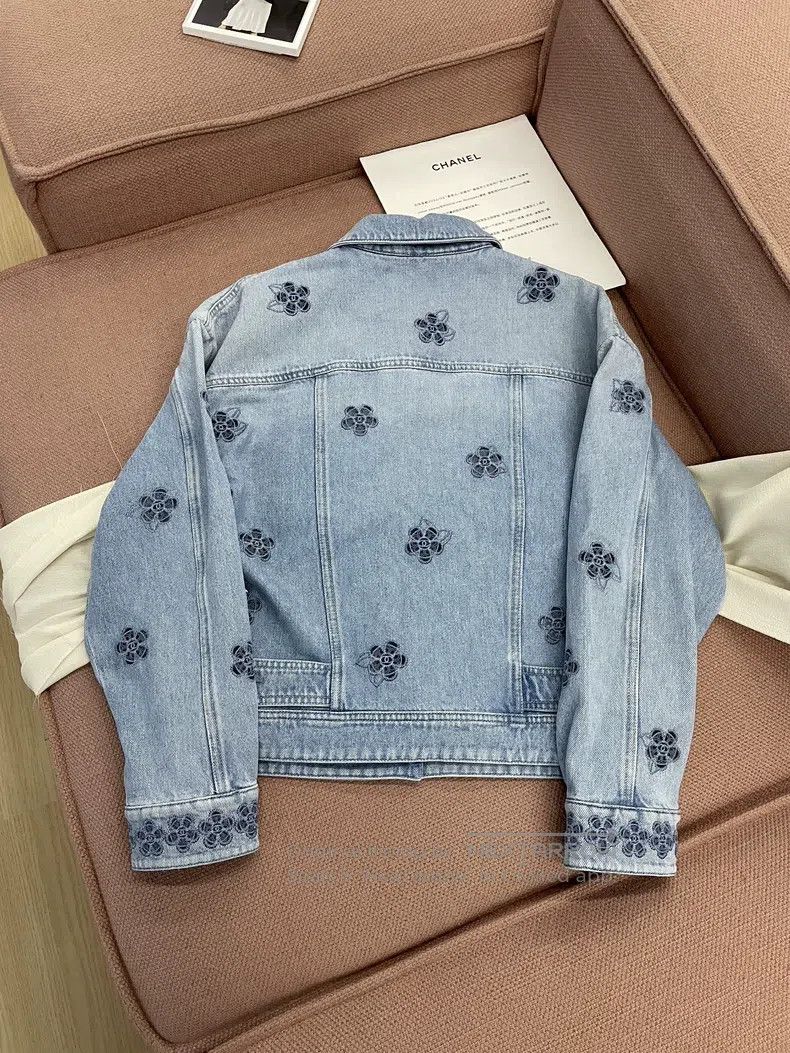 Chanel Chanel 24P popular camellia denim jacket Size XS / US 0-2 / IT 36-38 - 3 Thumbnail