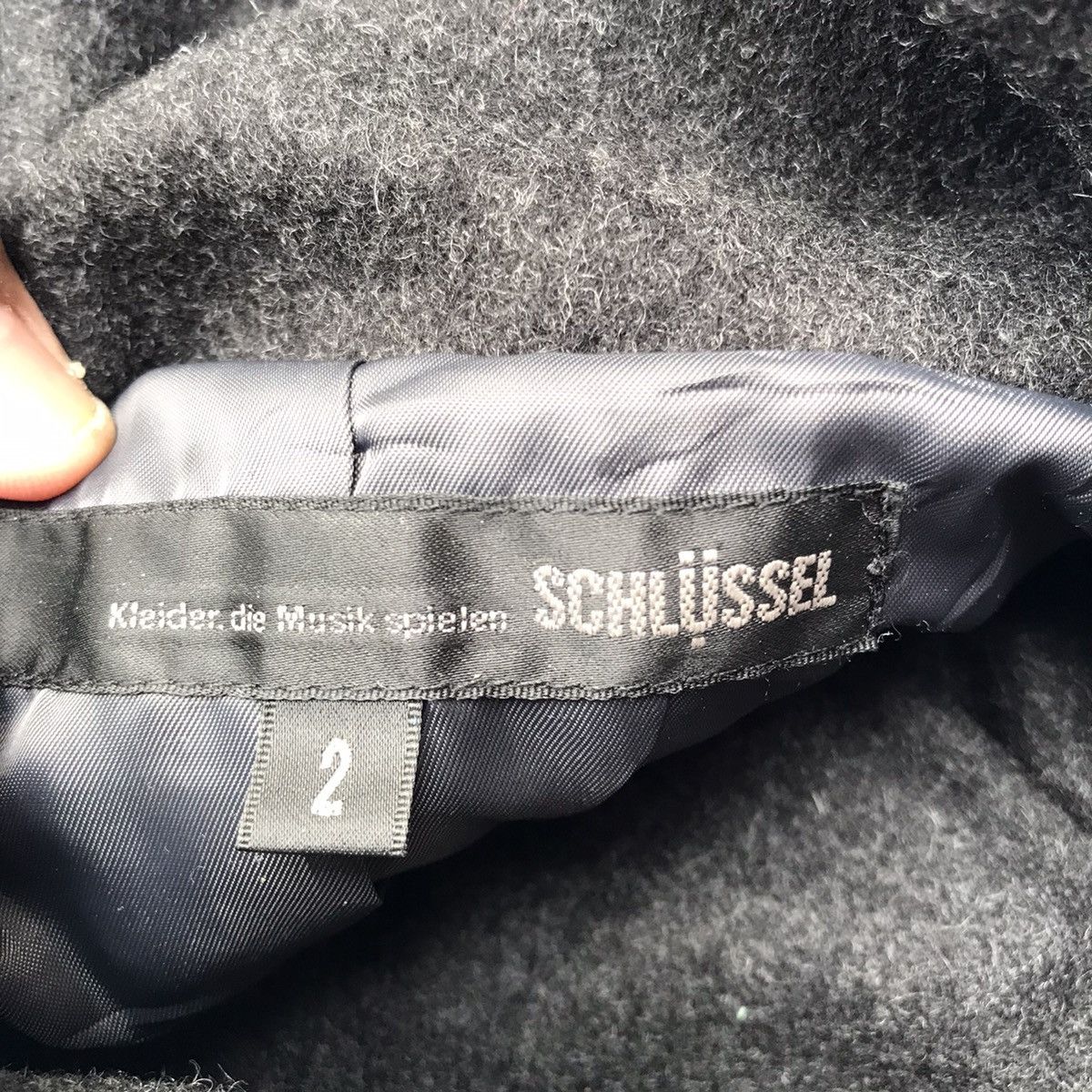 Schlussel Avant Garde Schlussel Double Breasted Wool Coat Size S / US 4 / IT 40 - 19 Thumbnail