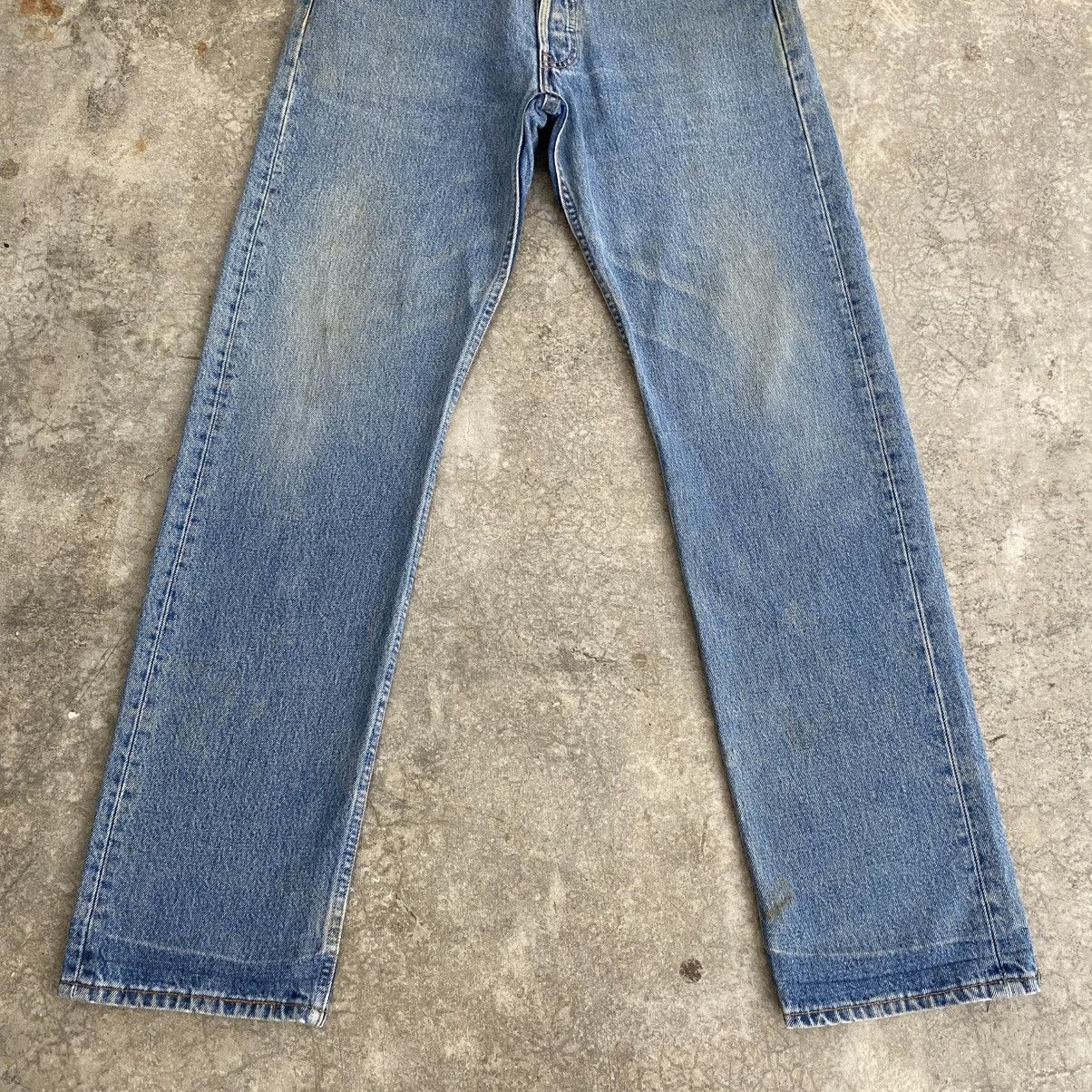 Levi's Size 31x32.5 Vintage 1997 Levis 501 Faded Blue Denim Jeans Size US 31 - 4 Thumbnail