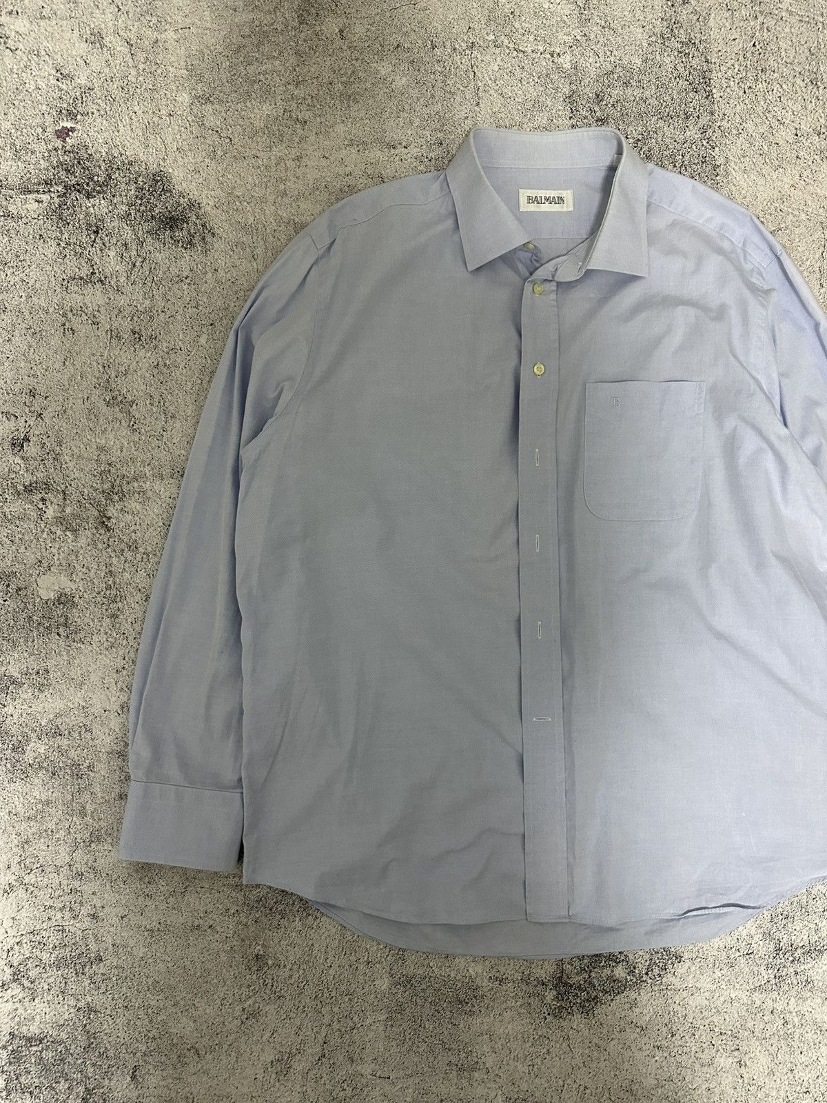 Balmain Balmain Dress Button Shirt Logo Size US XL / EU 56 / 4 - 2 Thumbnail