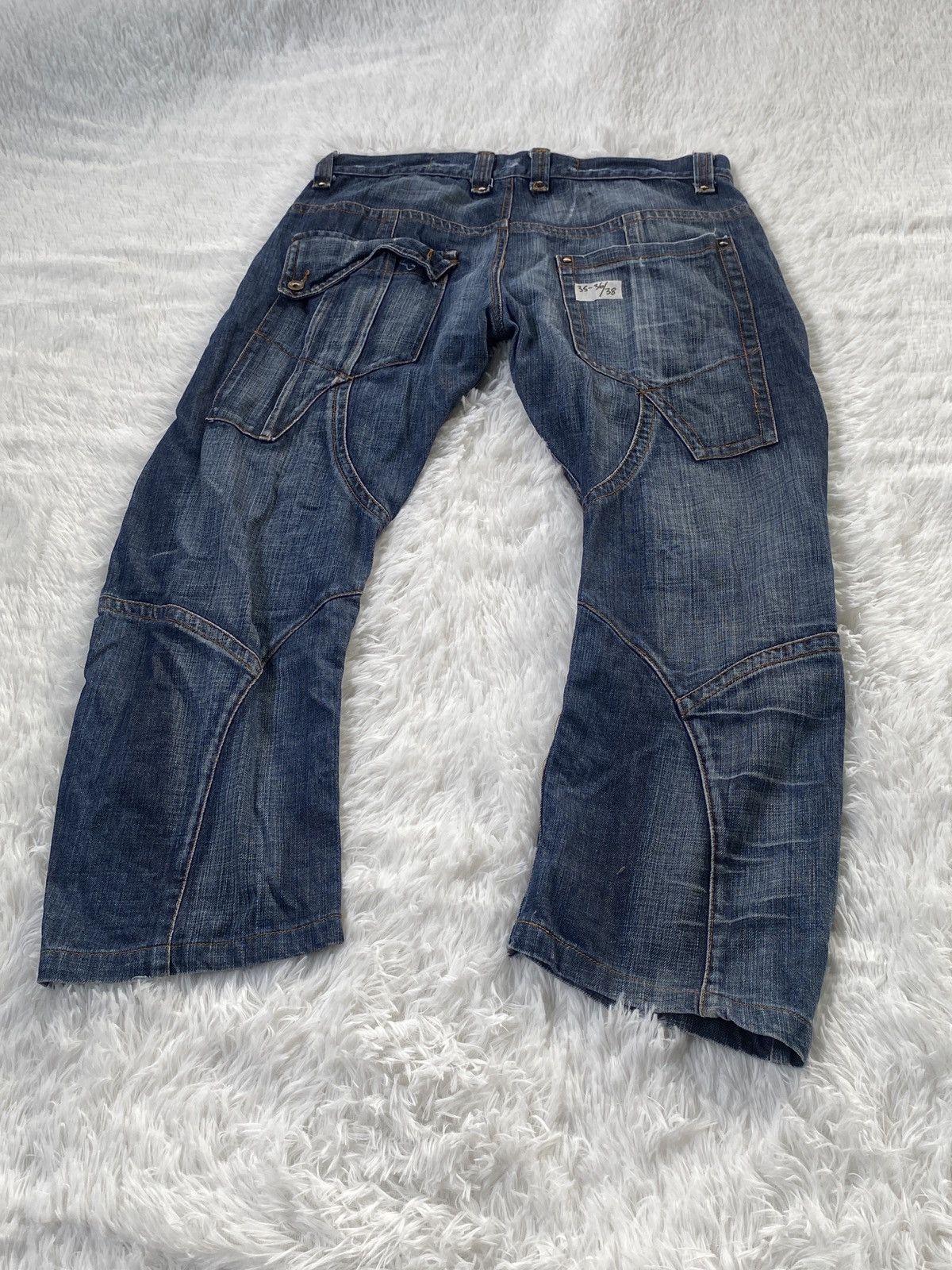 G-Star RAW made in ITALY Denim cargo pant rare Size US 36 / EU 52 - 10 Thumbnail