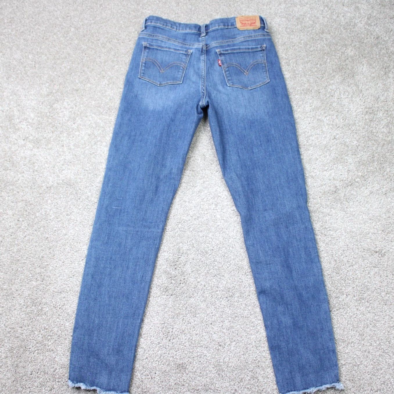 Levi's Levi’s Jeans Womens 16 Blue 720 High-Rise Super Skinny Distressed Denim Jeans (28x28) Size 38" / US 16 / IT 52 - 6 Thumbnail