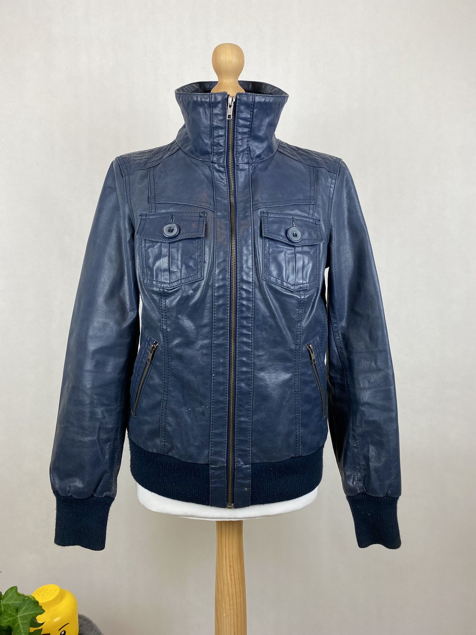 Genuine Leather × Vintage real leather jacket snake skin vintage vera pelle Size L / US 10 / IT 46 - 2 Thumbnail