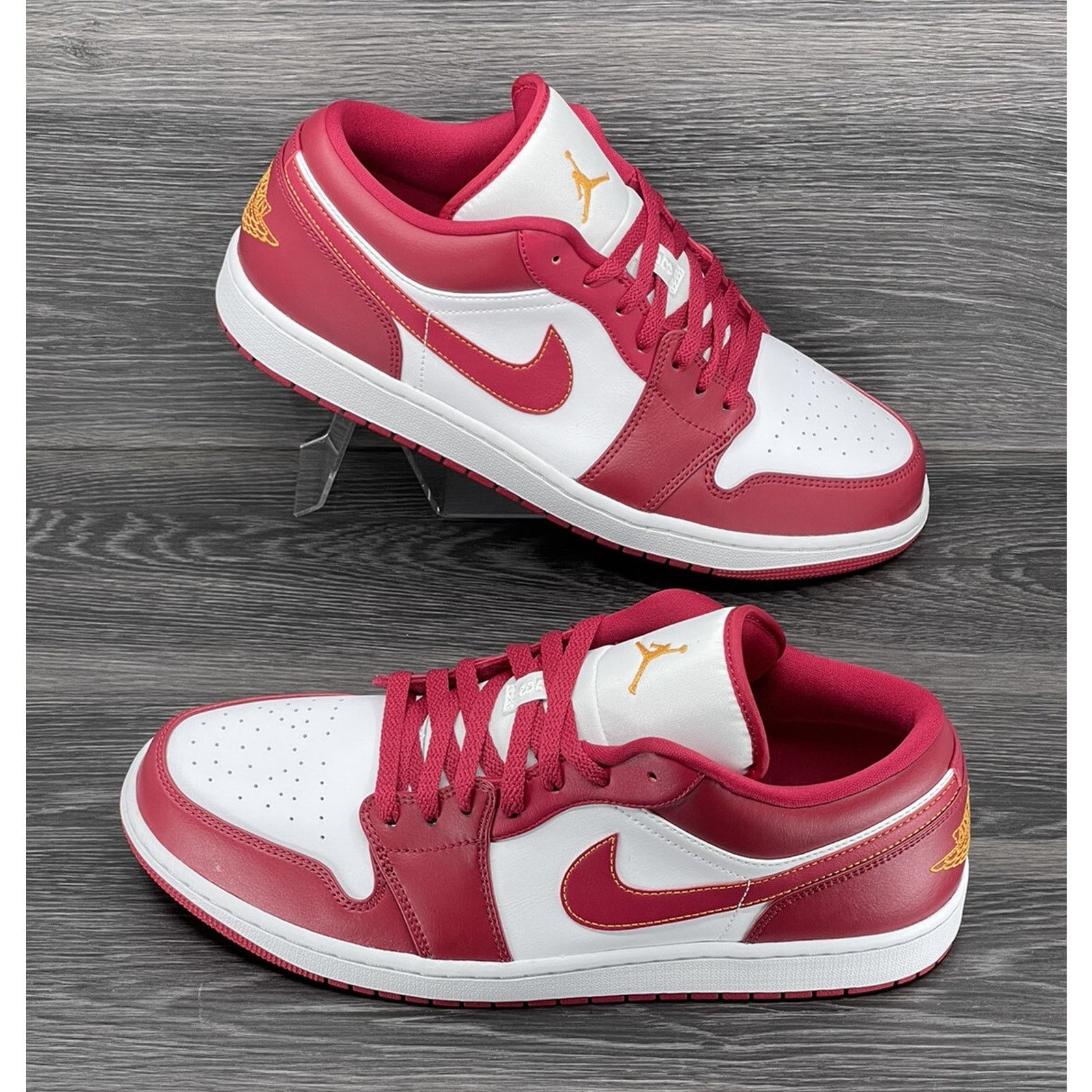 Jordan Brand Air Jordan 1 Low, Cardinal Red | Size 13M [new] 553558-607 Size US 13 / EU 46 - 4 Thumbnail