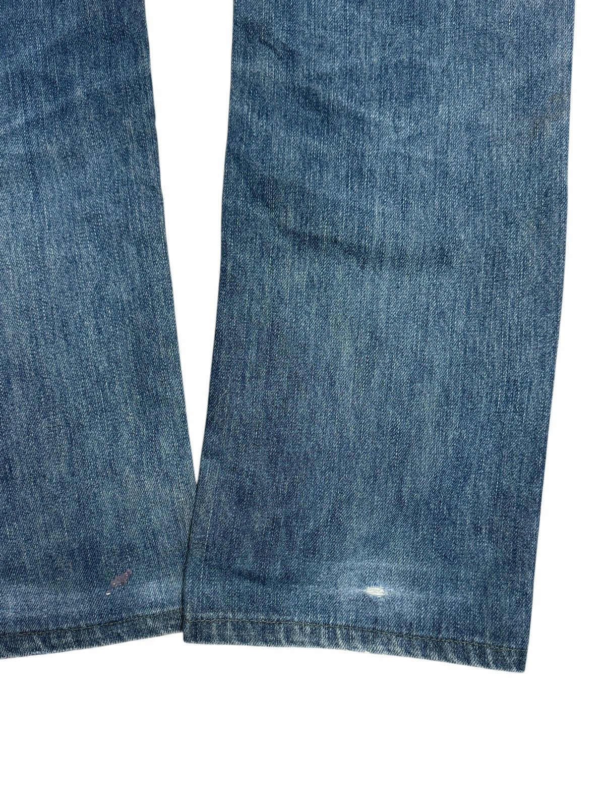 Edwin × Vintage EDWIN 403 DISTRESSED DESIGN DENIM JEANS Size US 28 / EU 44 - 15 Thumbnail