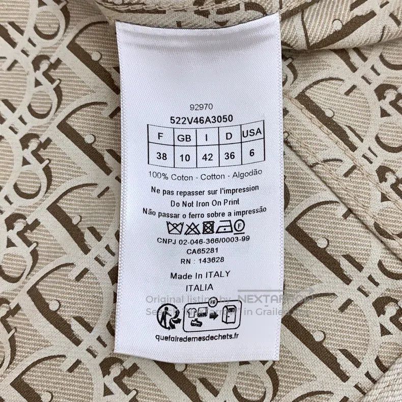 Dior Dior Beige inner logo full print cotton hooded long-sleeve Size XS / US 0-2 / IT 36-38 - 9 Thumbnail
