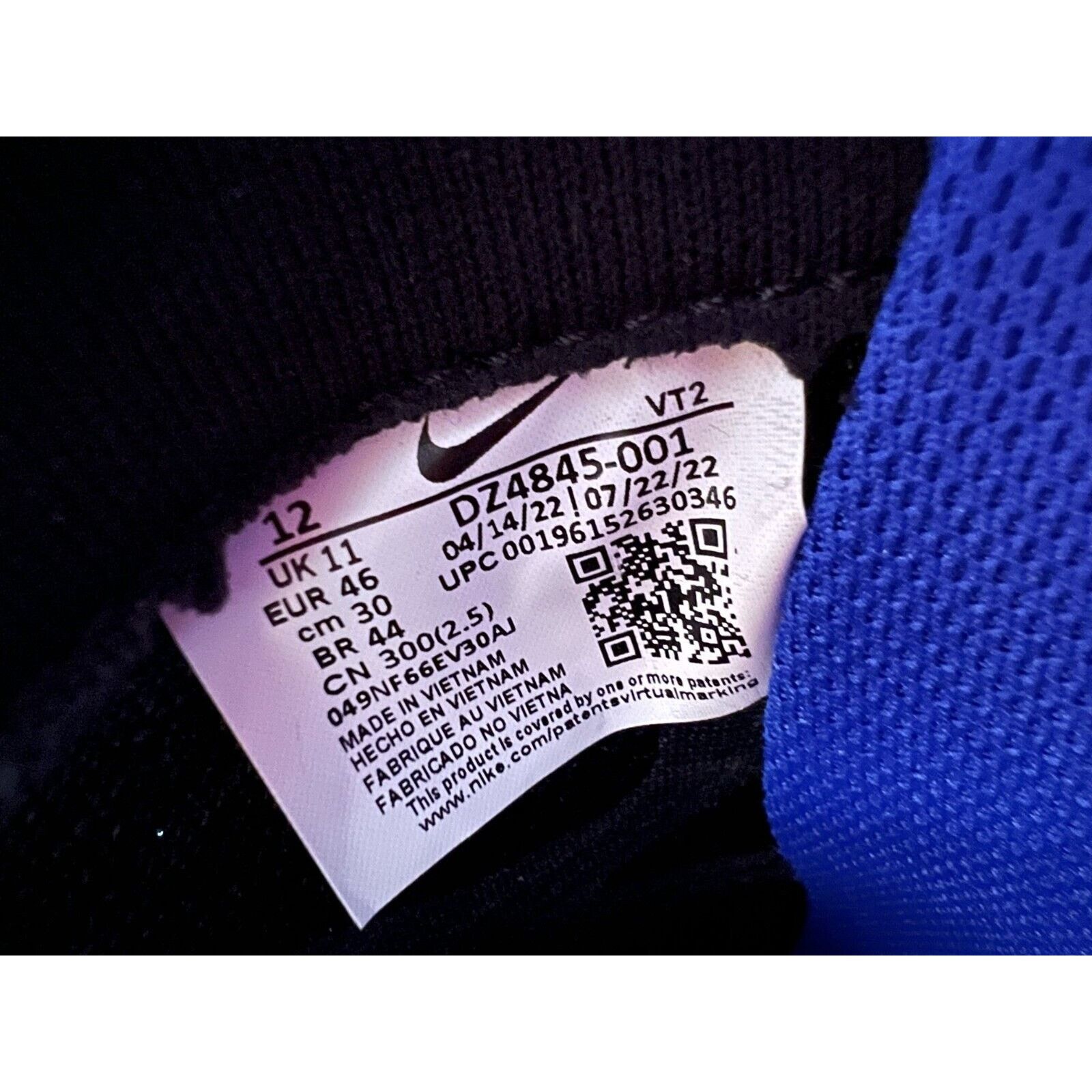 Nike Nike React Infinity Run 3 Black Blue Men Running Shoes Sz 12 Size US 12 / EU 45 - 10 Thumbnail