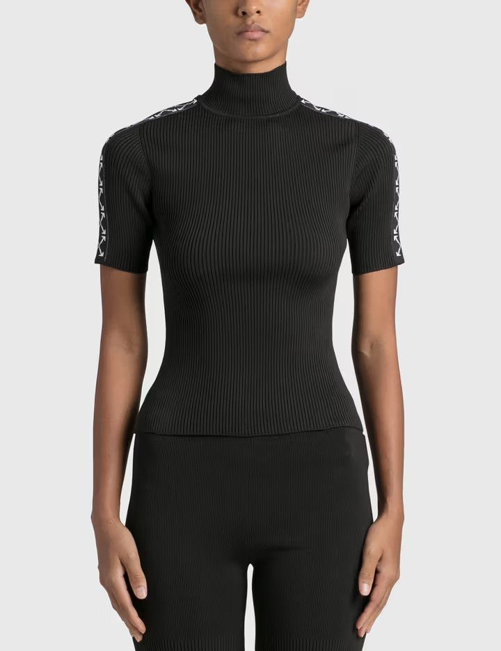 Off-White o1y1225 Turtleneck Sweater in Black Size L / US 10 / IT 46 - 1 Thumbnail
