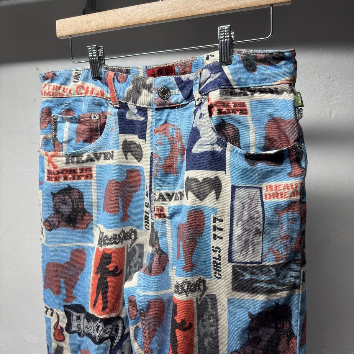 Heaven by Marc Jacobs Heaven Stencil Jeans Size US 30 / EU 46 - 12 Thumbnail