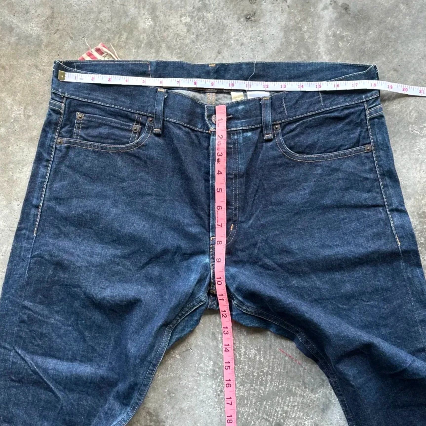Vintage Denim & Supply Ralph Lauren Jeans Slim Fit Selvedge Denim 36x27 Blue Men Regular Straight Denim & Supply Ralph Lauren Jeans 36 27 Mens Size US 36 / EU 52 - 7 Thumbnail