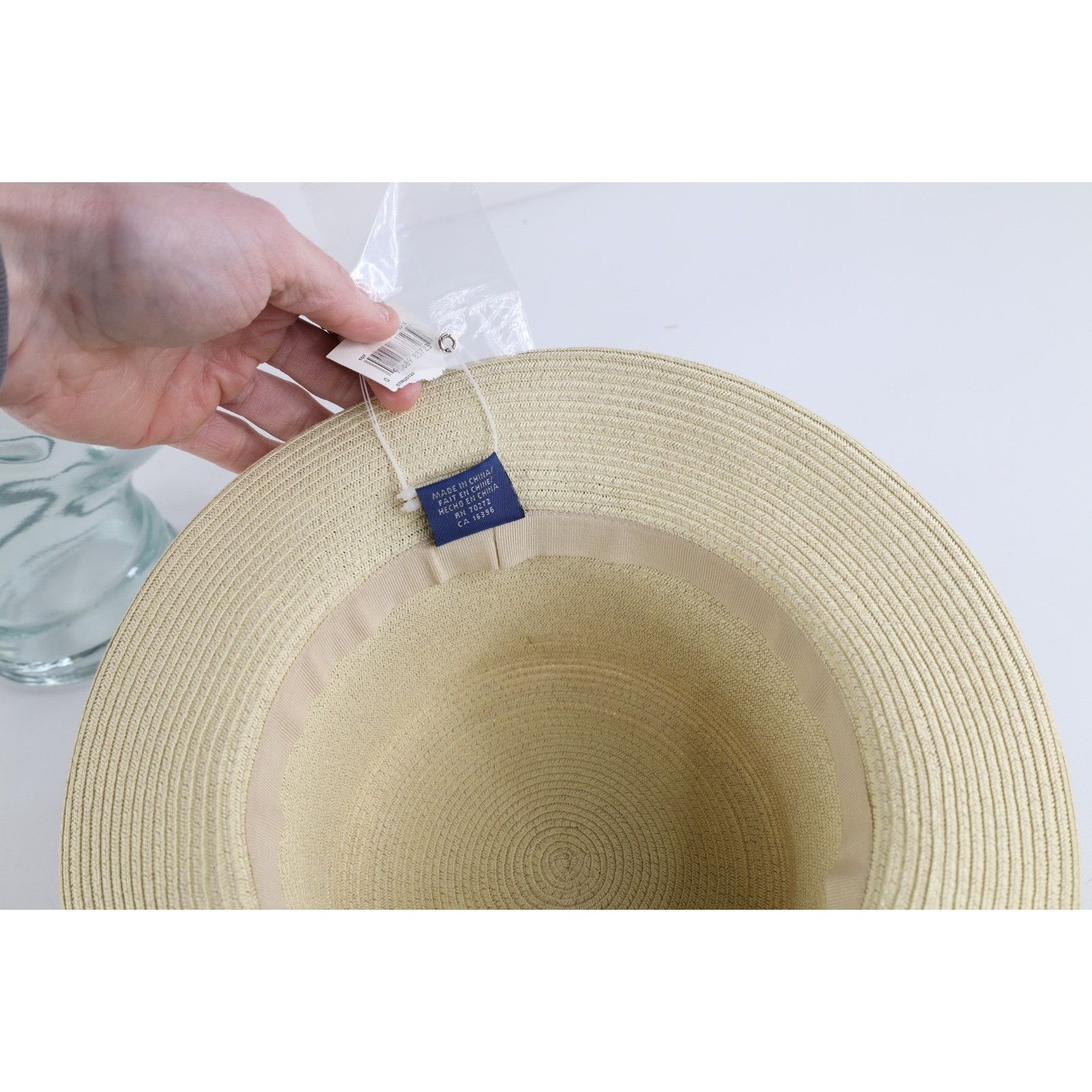 Vintage New Vintage 90s Streetwear Bowtie Straw Boater Skimmer Hat Size ONE SIZE - 7 Thumbnail