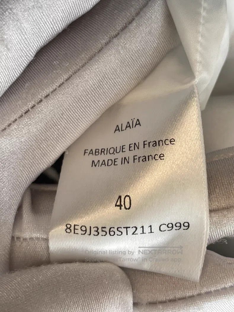 Alaia Alaia Black and White Color Blocked Fiber Nylon Skirt Size 26" / US 2 / IT 38 - 7 Thumbnail