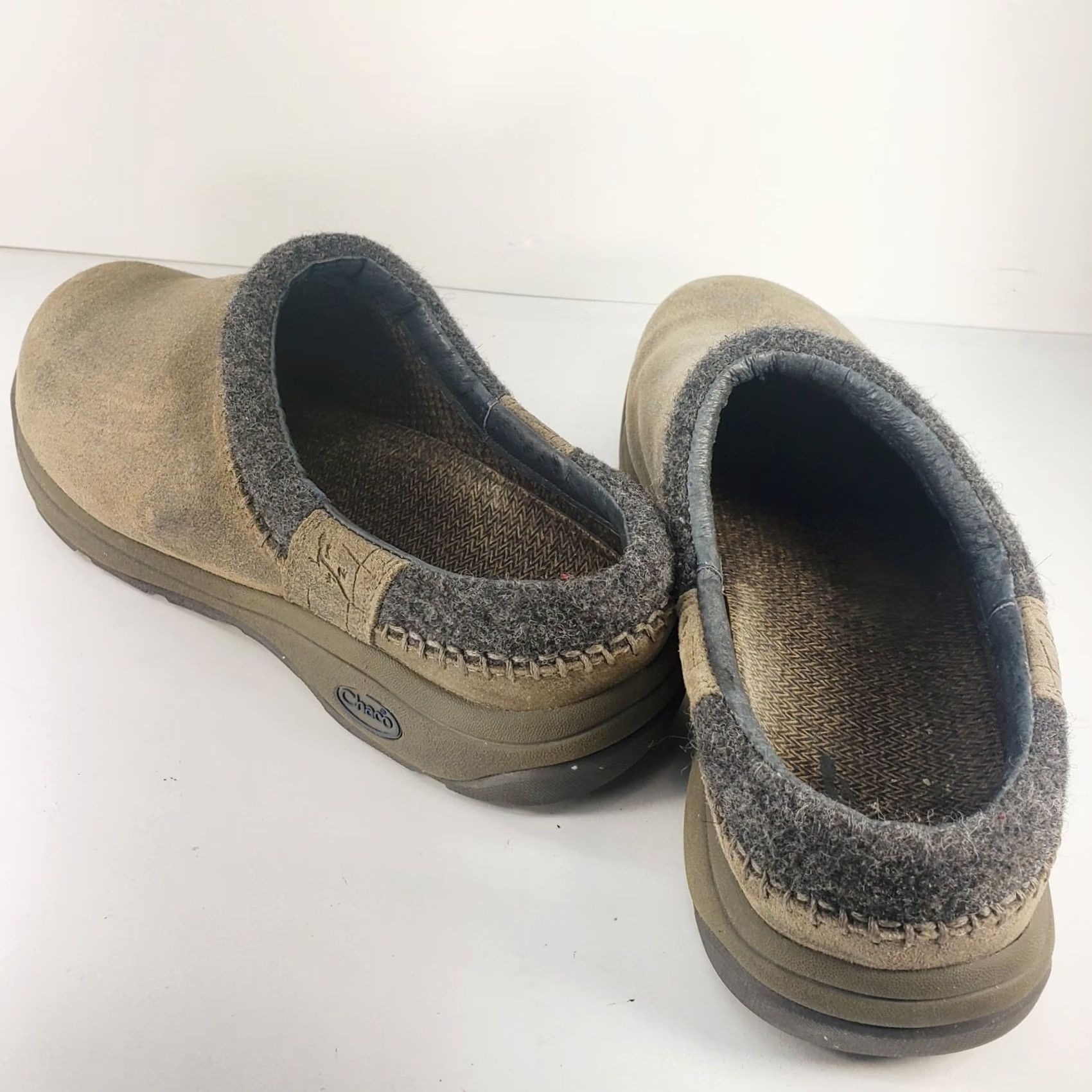 Chaco Chaco Zealander Men’s Clog Size 10M Taupe Suede Nubuck Leather, Leather Lining, Leather Insole, Leather Outsole, Tan Taupe, Casual Shoes, Men Size US 10 / EU 43 - 6 Thumbnail