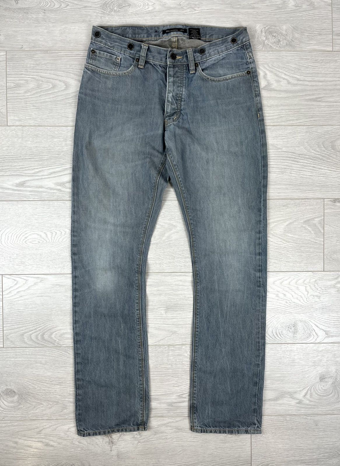 John Varvatos John Varvatos USA Denim Grey Pants Size US 31 - 1 Thumbnail